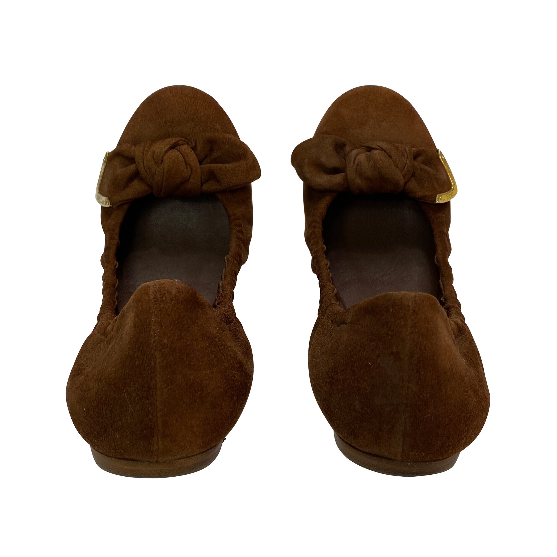 Sapatilha Louis Vuitton Camurça Marrom