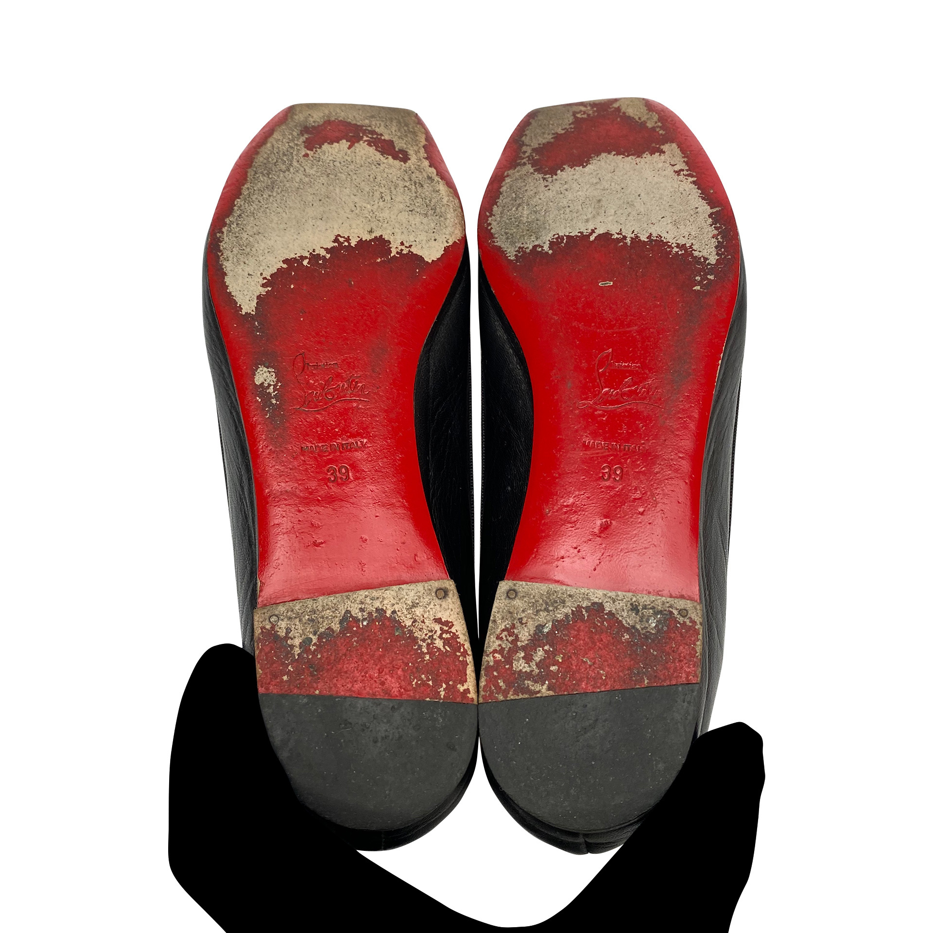 Sapatilha Christian Louboutin Rosella Square Toe Ballerina