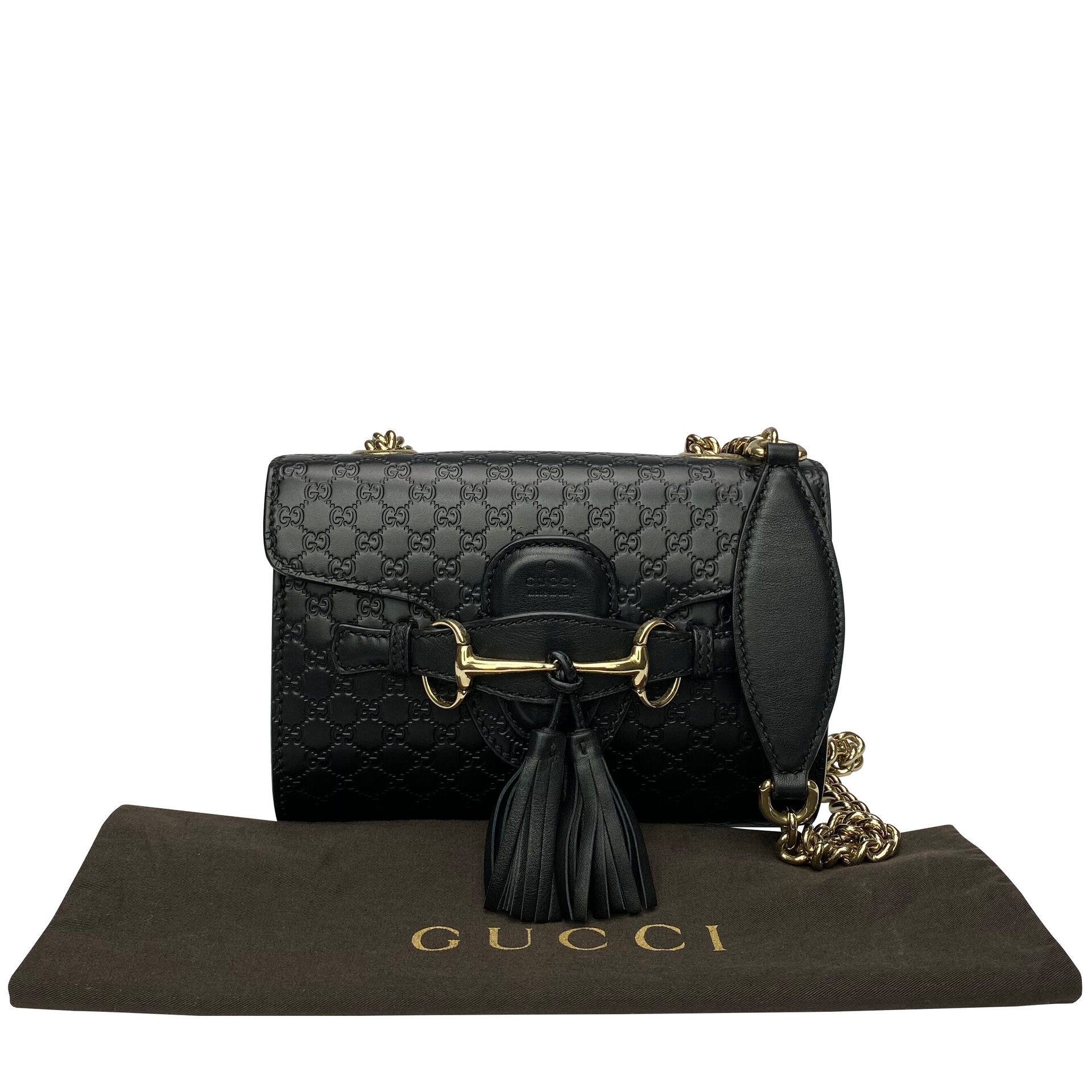 Bolsa Gucci Emily Pequena Preta