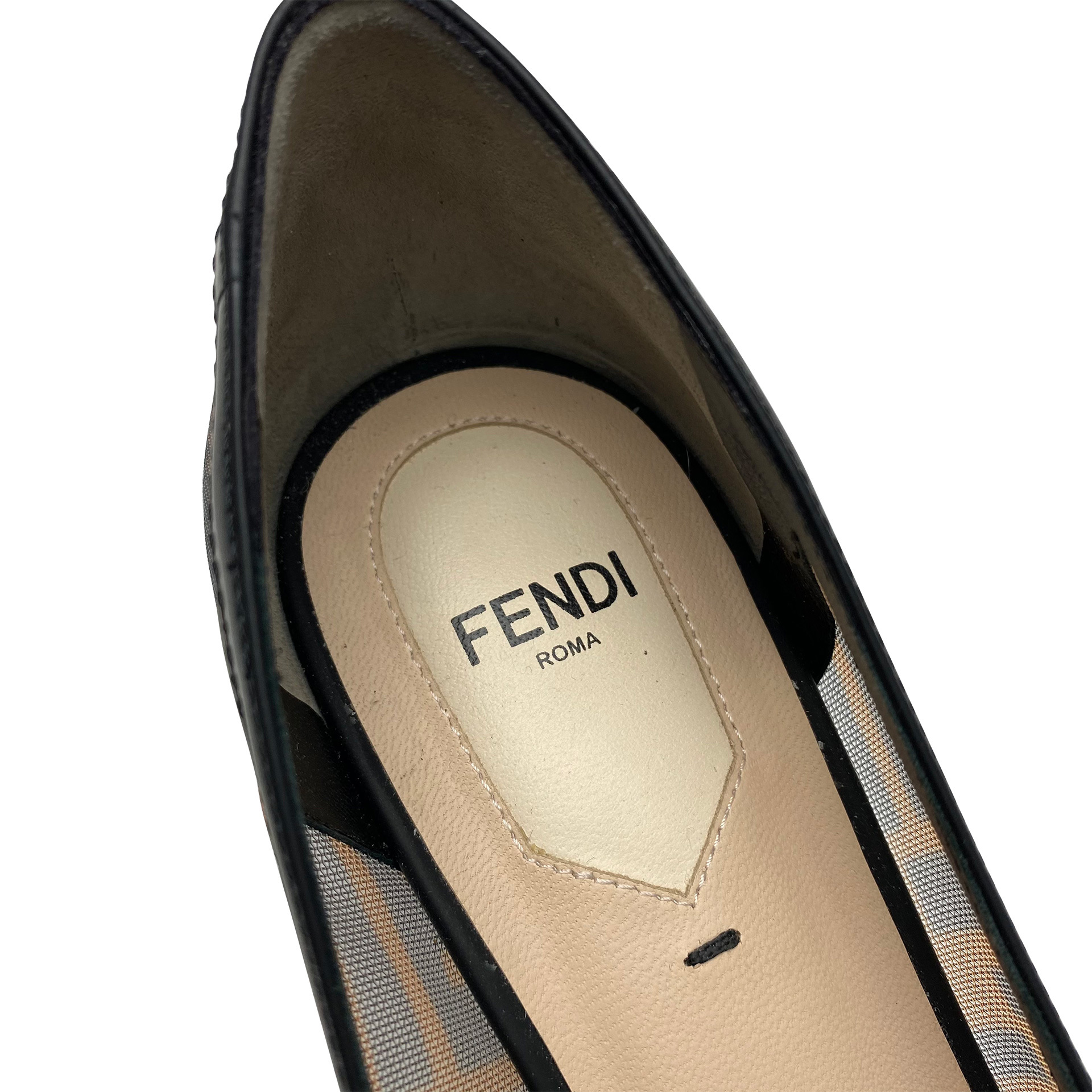 Sapato Fendi Zucca de Mesh