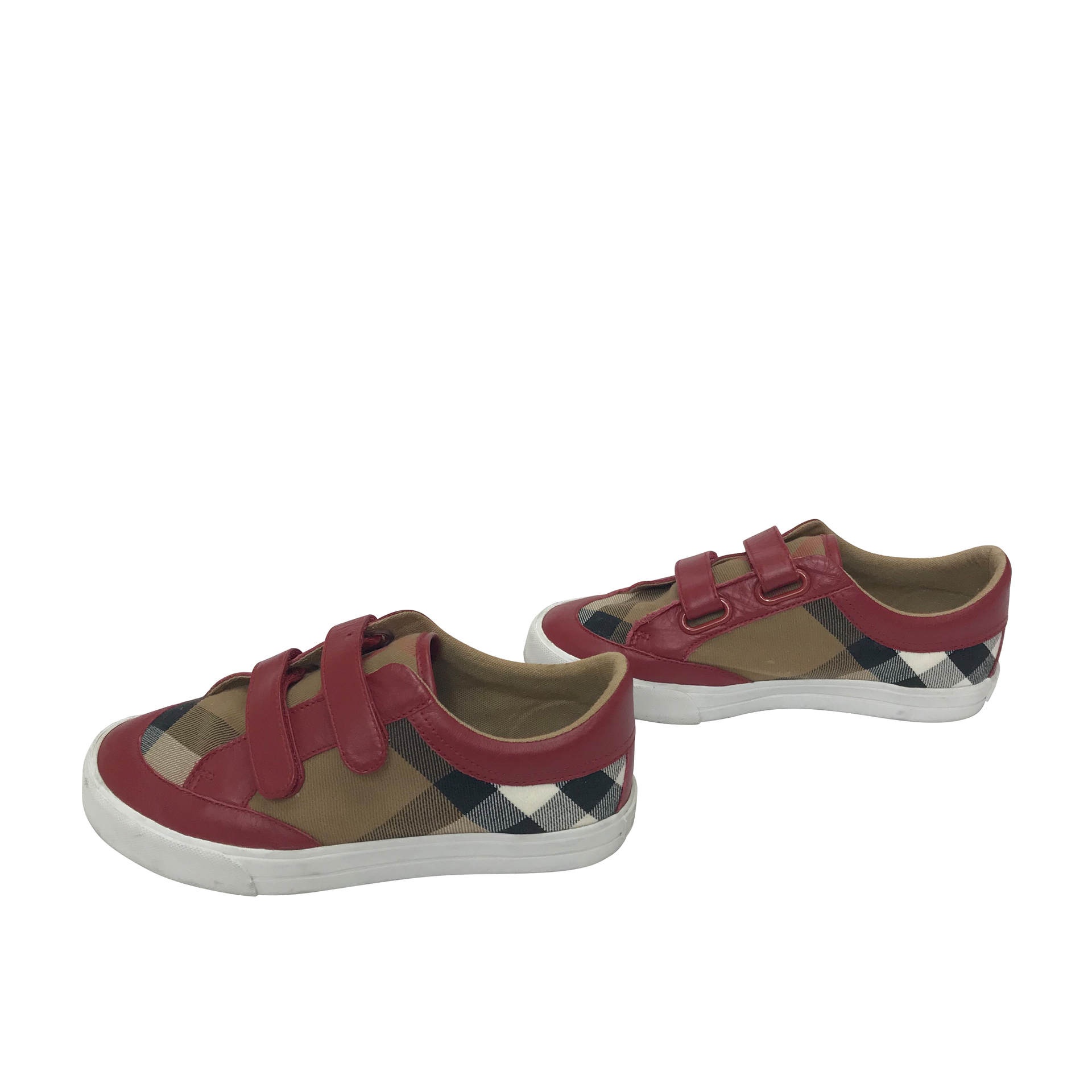 Tênis Burberry House Check Vermelho