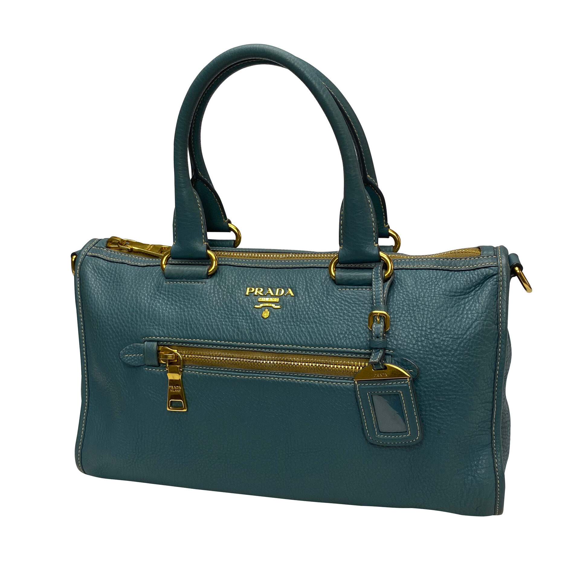 Bolsa Prada Couro Azul