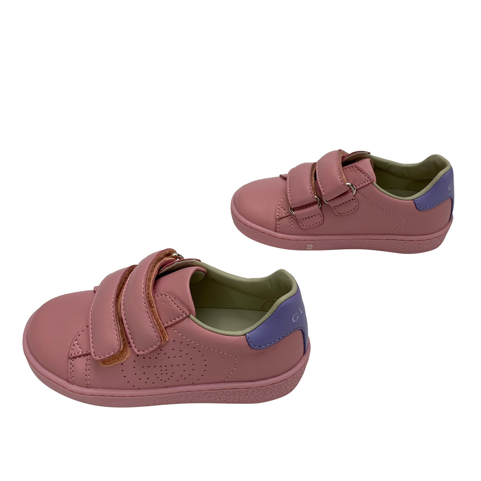 Sneaker Gucci Kids Couro Rosa