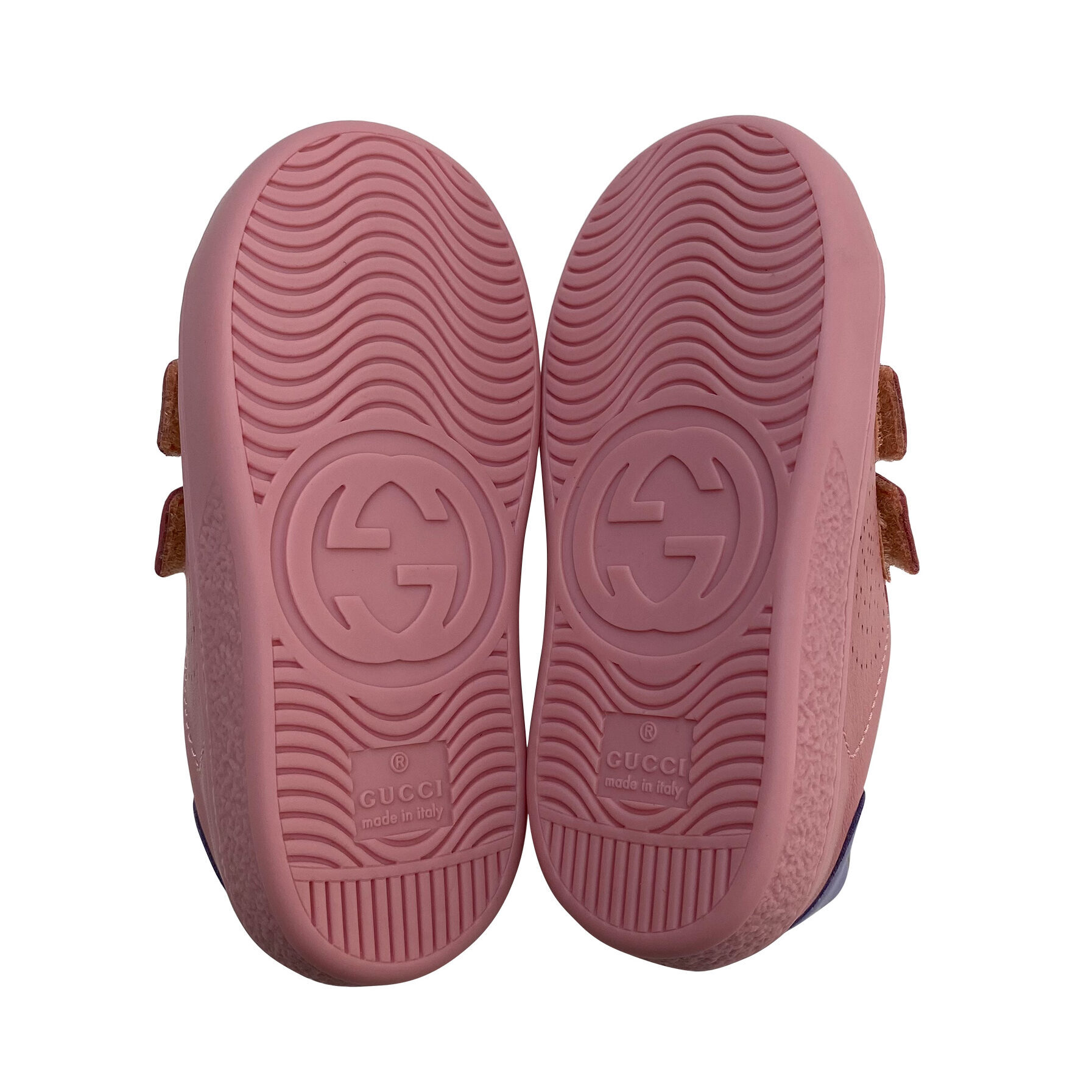 Sneaker Gucci Kids Couro Rosa