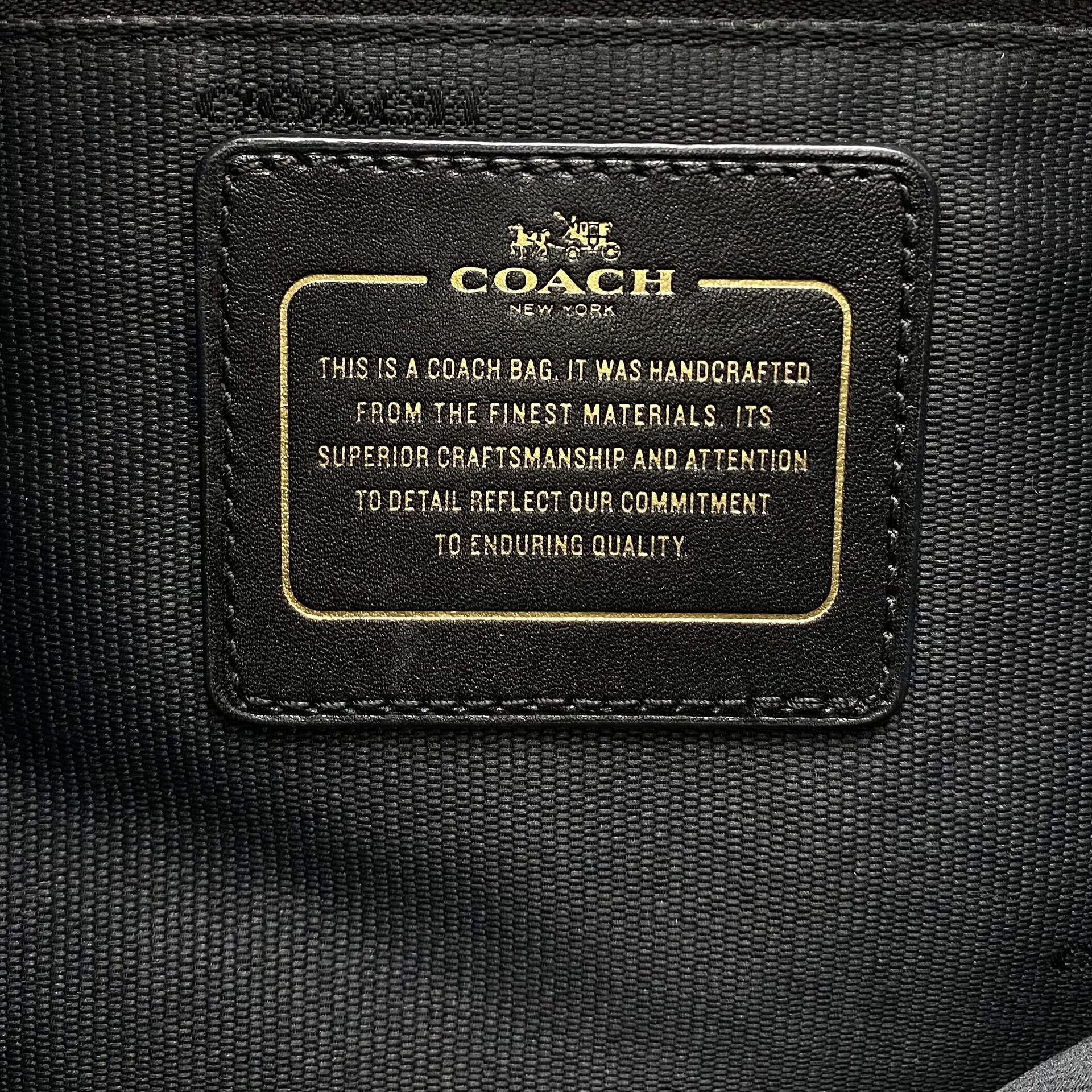 Bolsa Coach Couro Preta