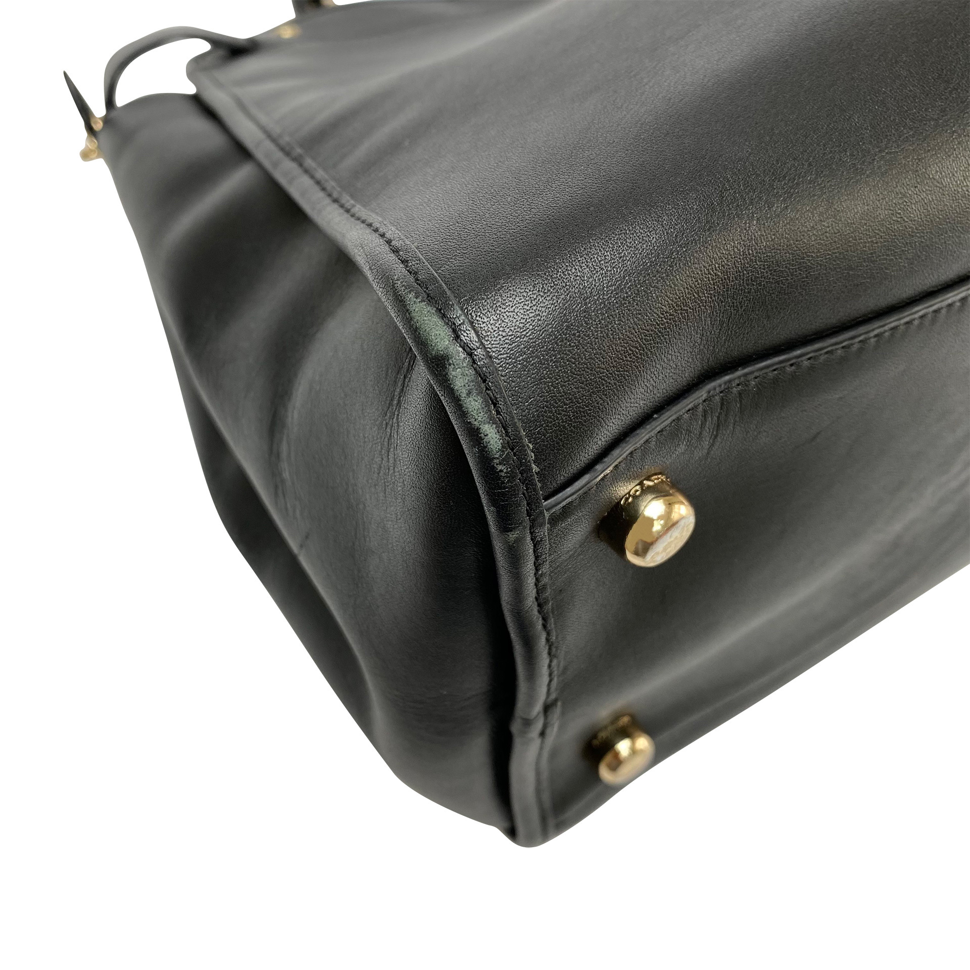 Bolsa Coach Couro Preta