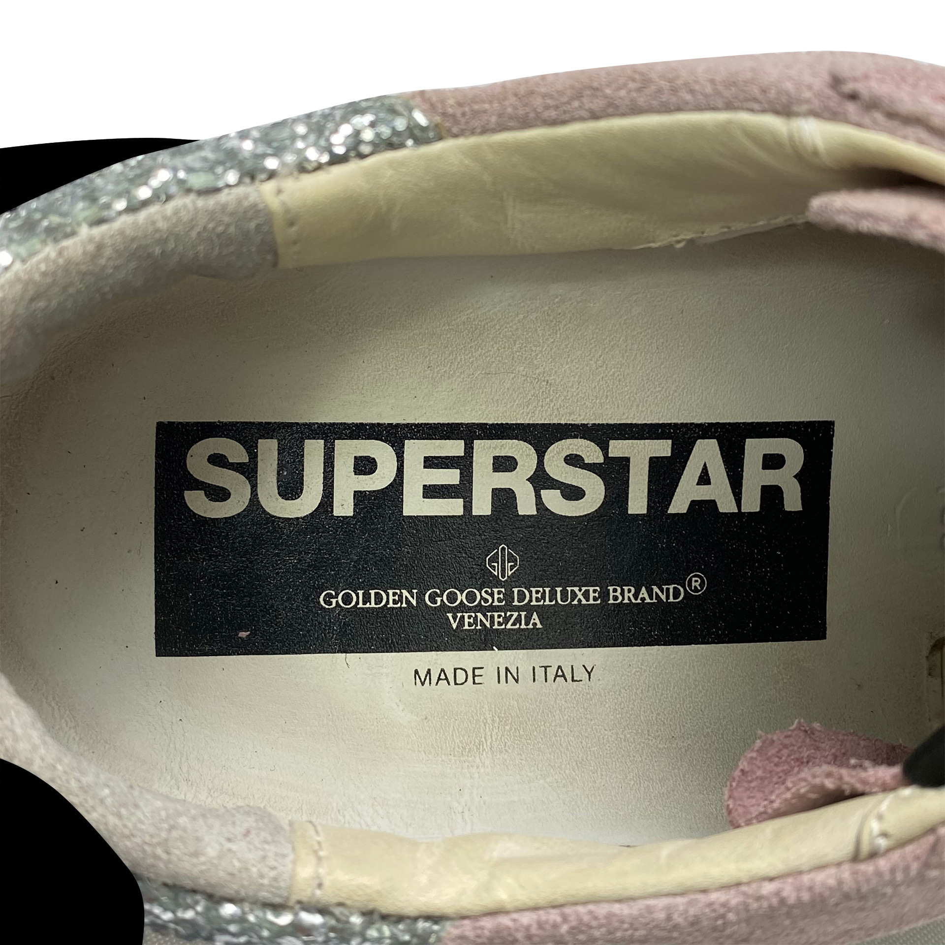 Tênis Golden Goose Superstar Glitter Prata