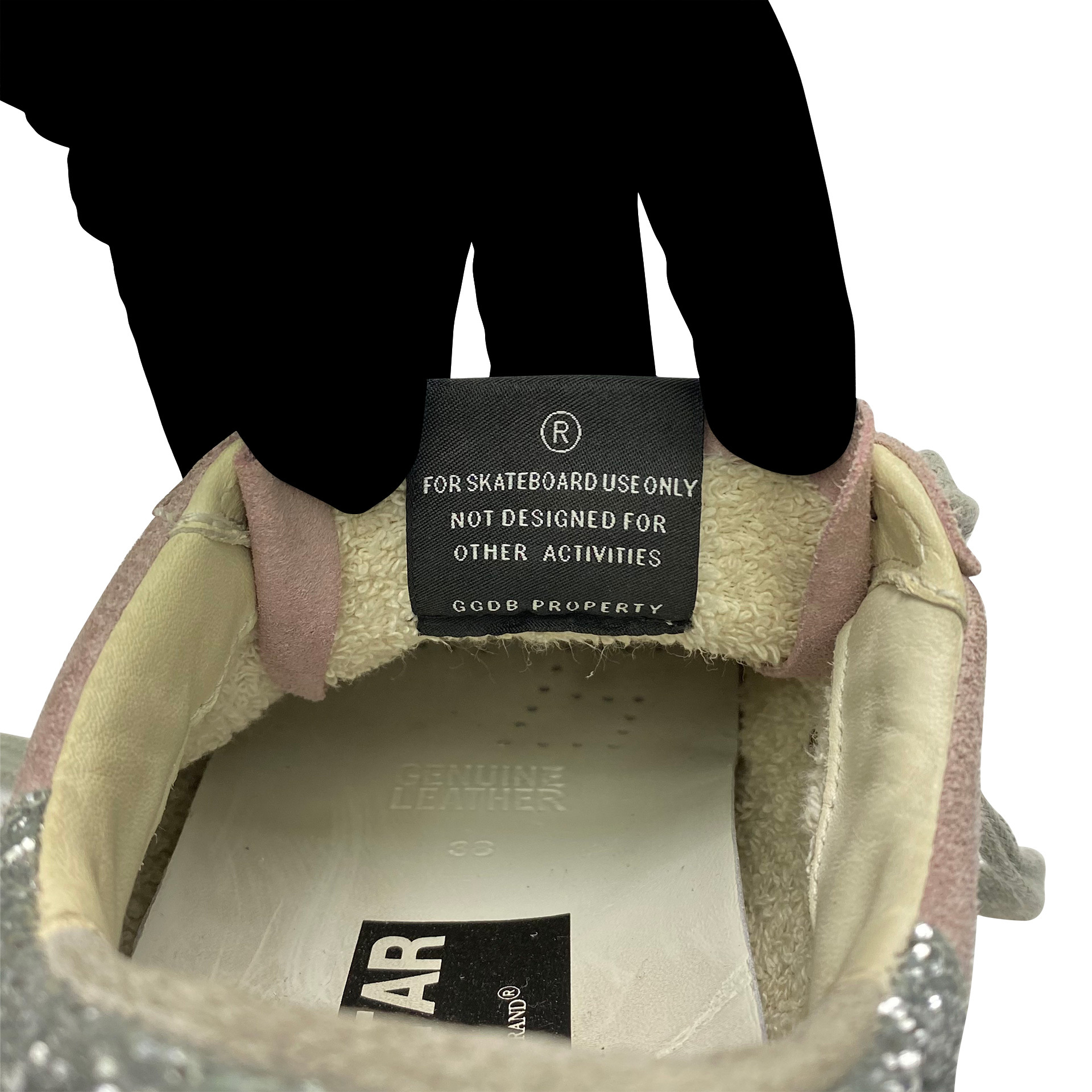 Tênis Golden Goose Superstar Glitter Prata