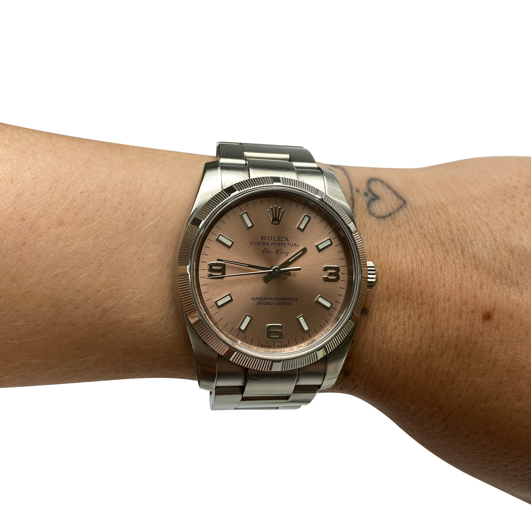 Relógio Rolex Oyster Perpetual Air-King Rosa - 114210