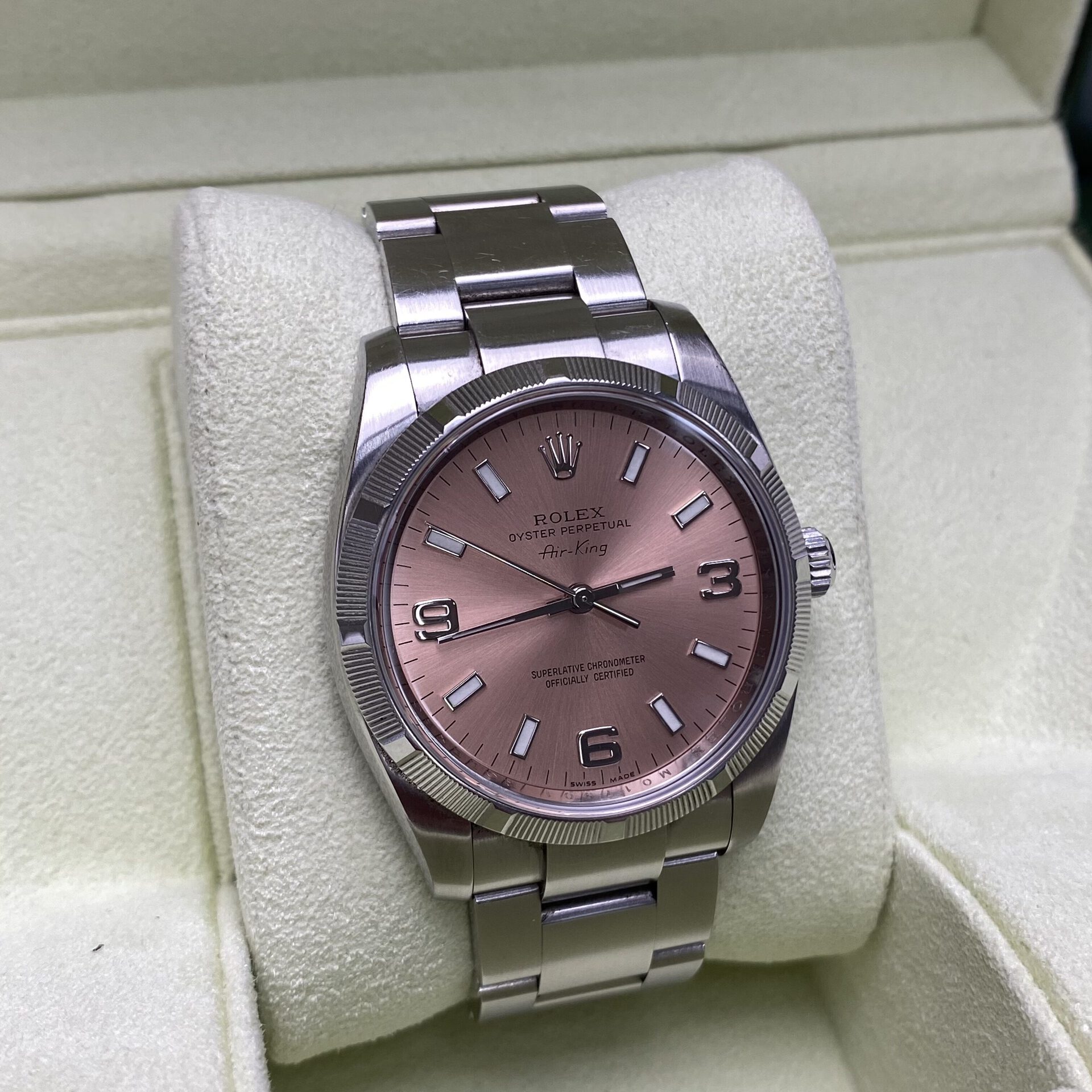 Relógio Rolex Oyster Perpetual Air-King Rosa - 114210