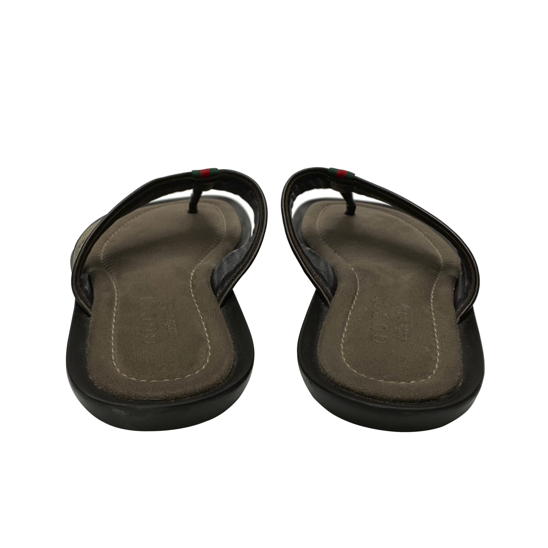 Chinelo Gucci Web Detail Thong Canvas Masculino