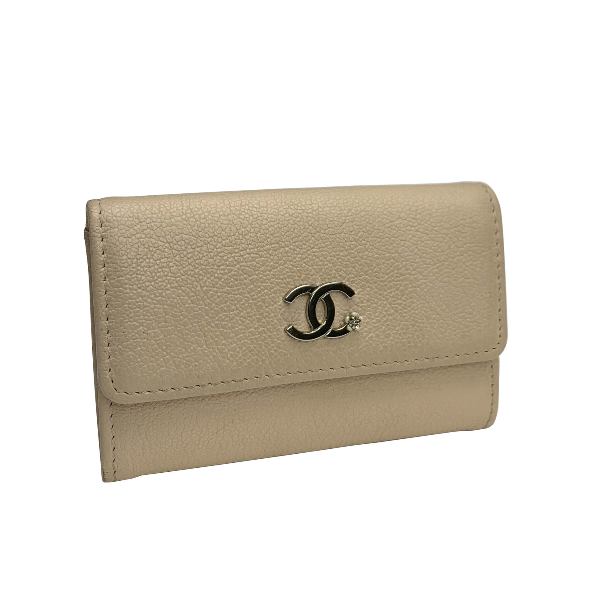 Porta-cartão Chanel Couro