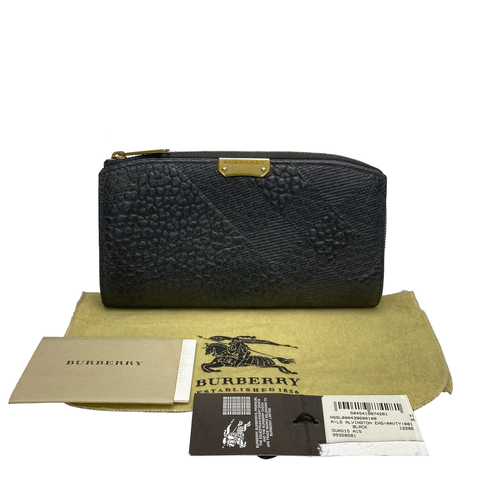 Carteira Burberry Couro Preta
