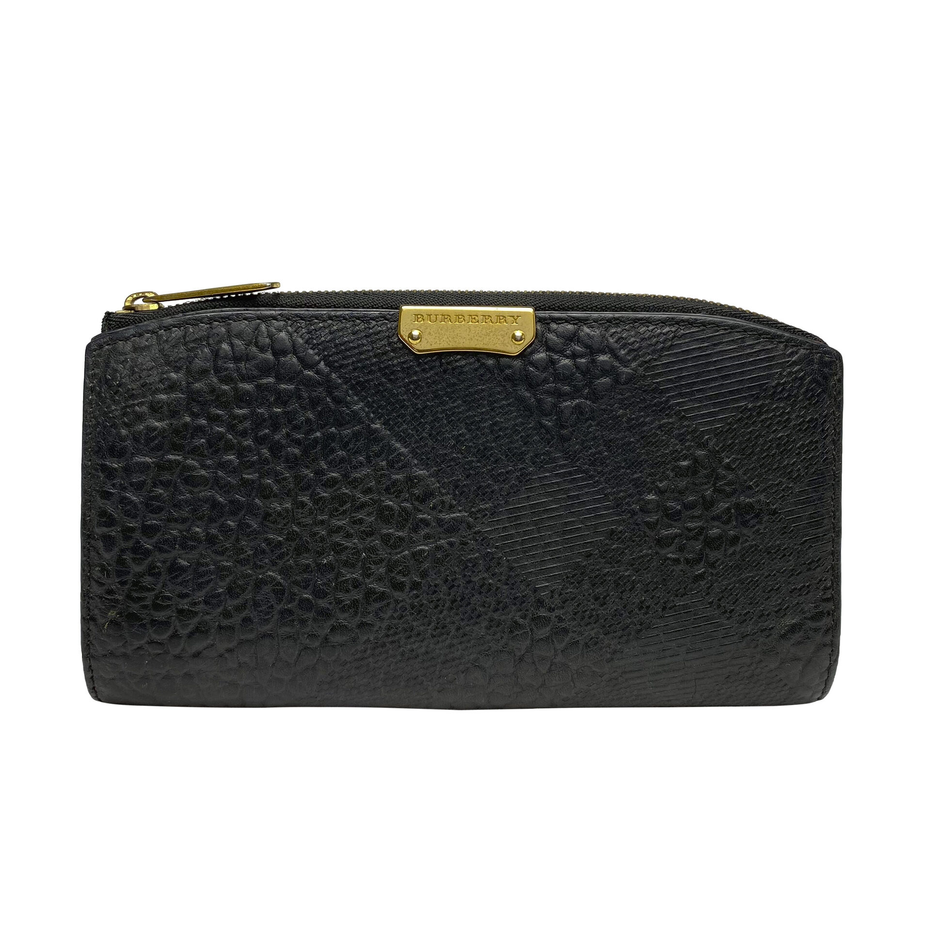 Carteira Burberry Couro Preta