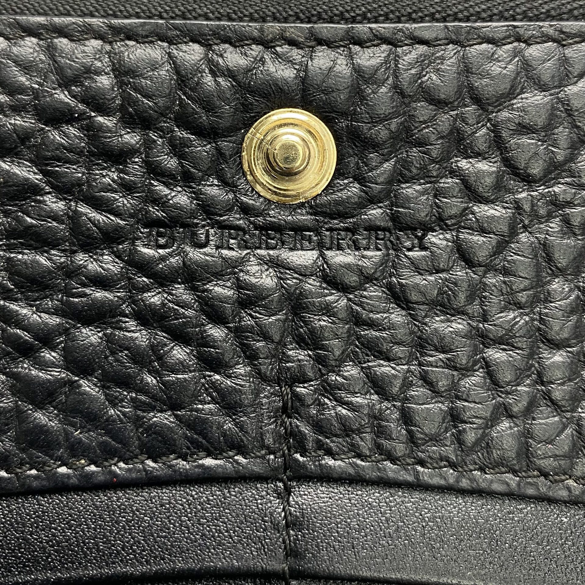 Carteira Burberry Couro Preta