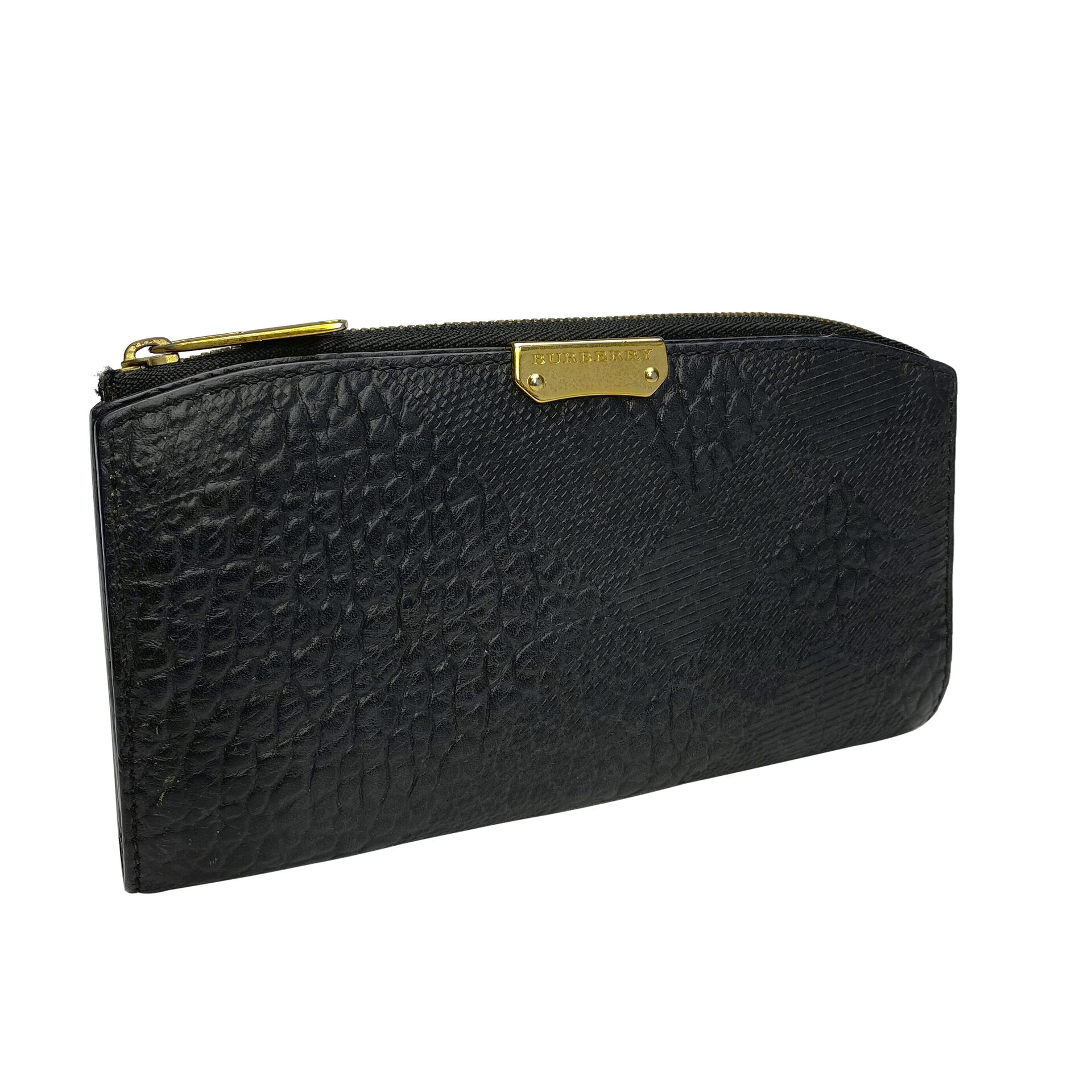 Carteira Burberry Couro Preta