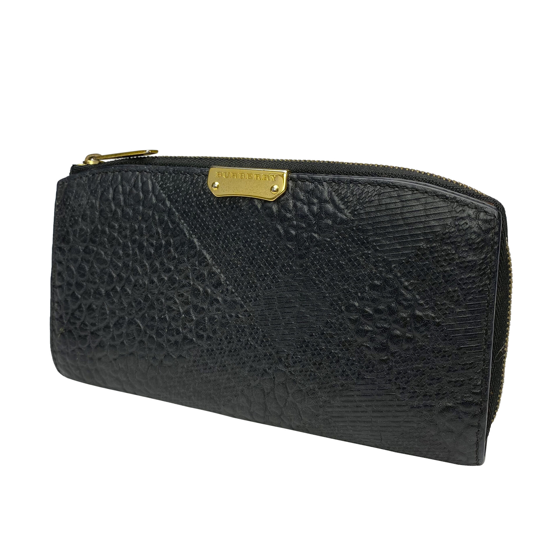Carteira Burberry Couro Preta