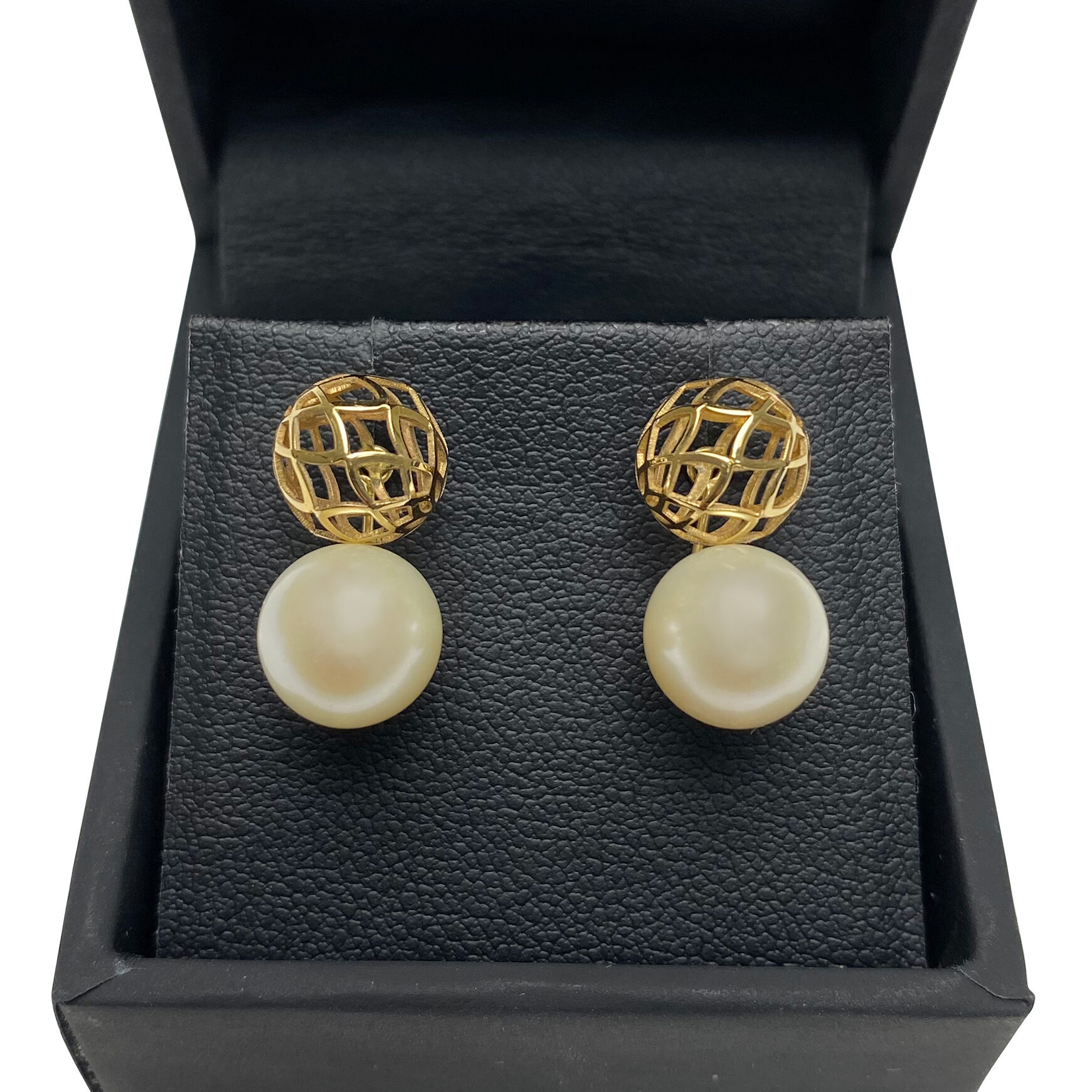 Par de Brincos Vivara Ouro Amarelo com Pérola