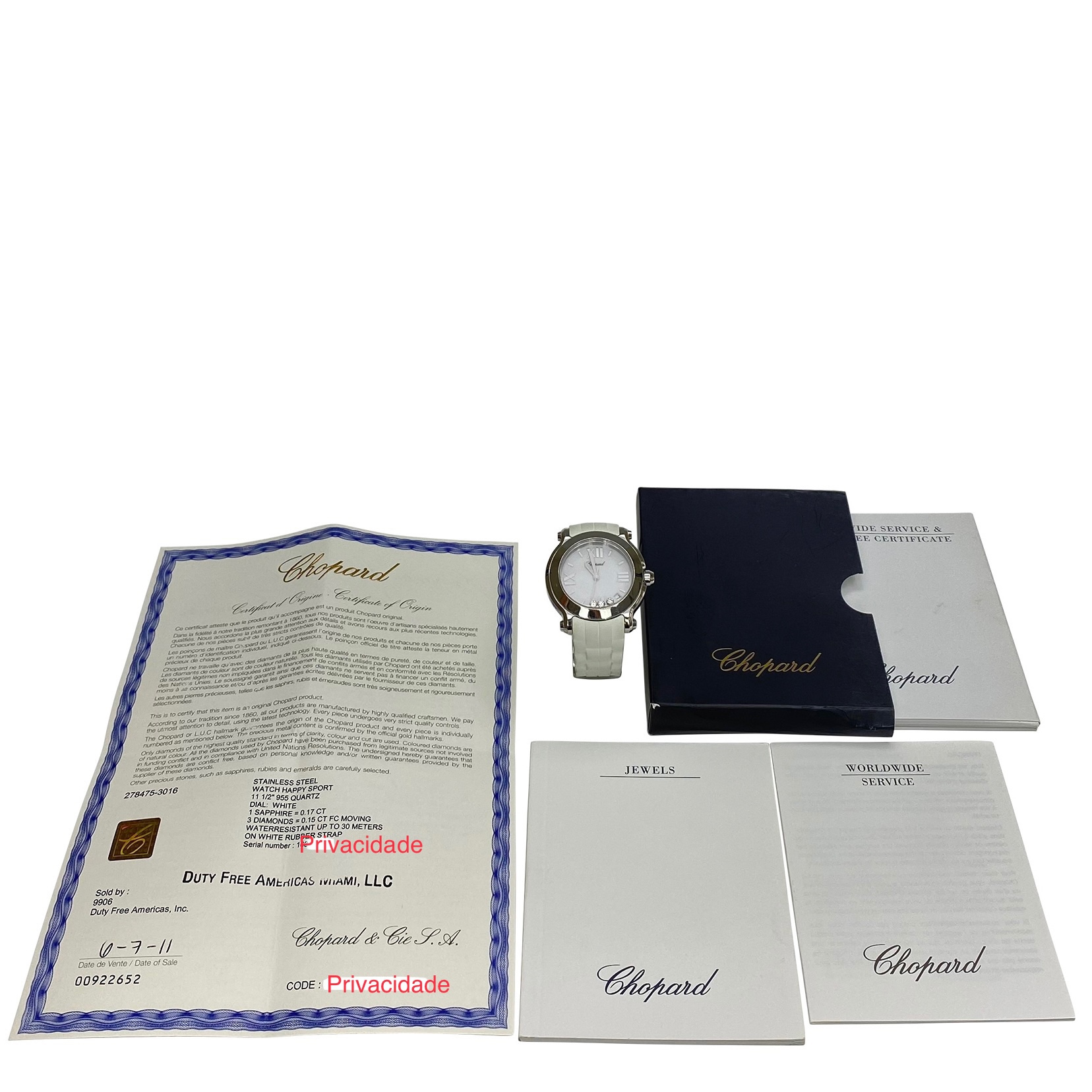 Relógio Chopard Happy Sport