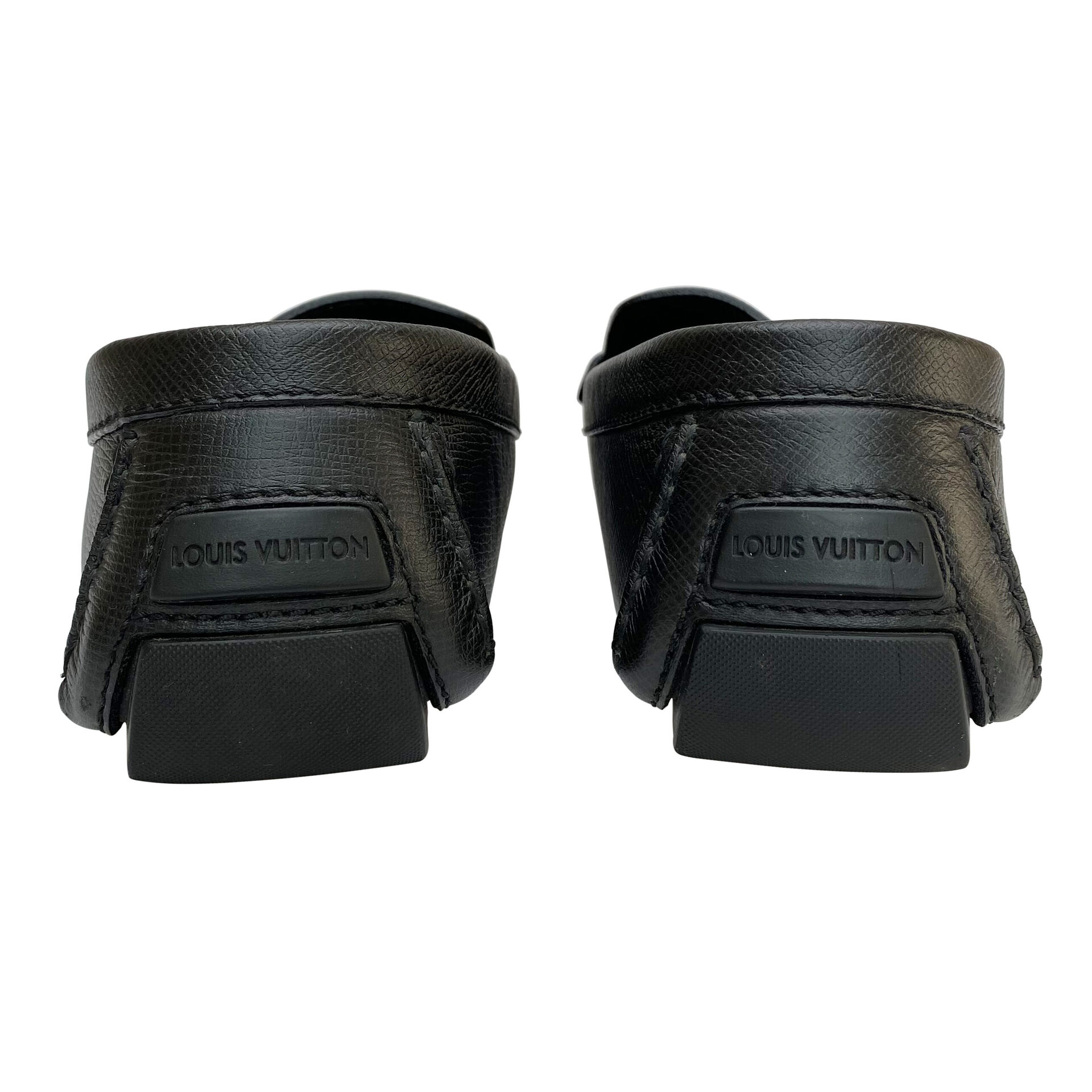 Mocassim Louis Vuitton Couro Preto