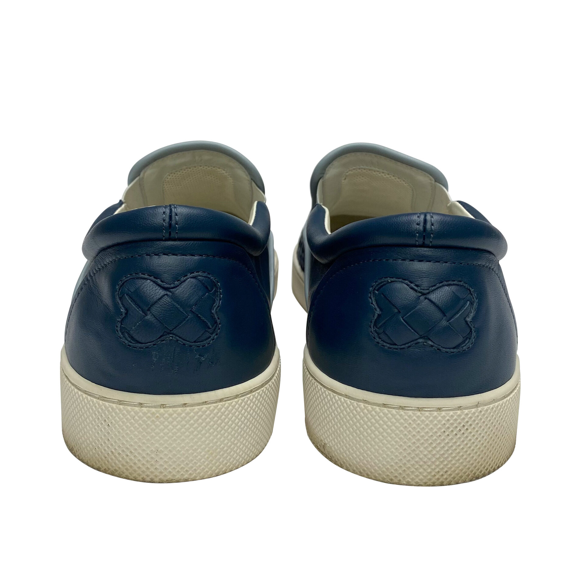 Tênis Bottega Veneta Intrecciato Azul Marinho