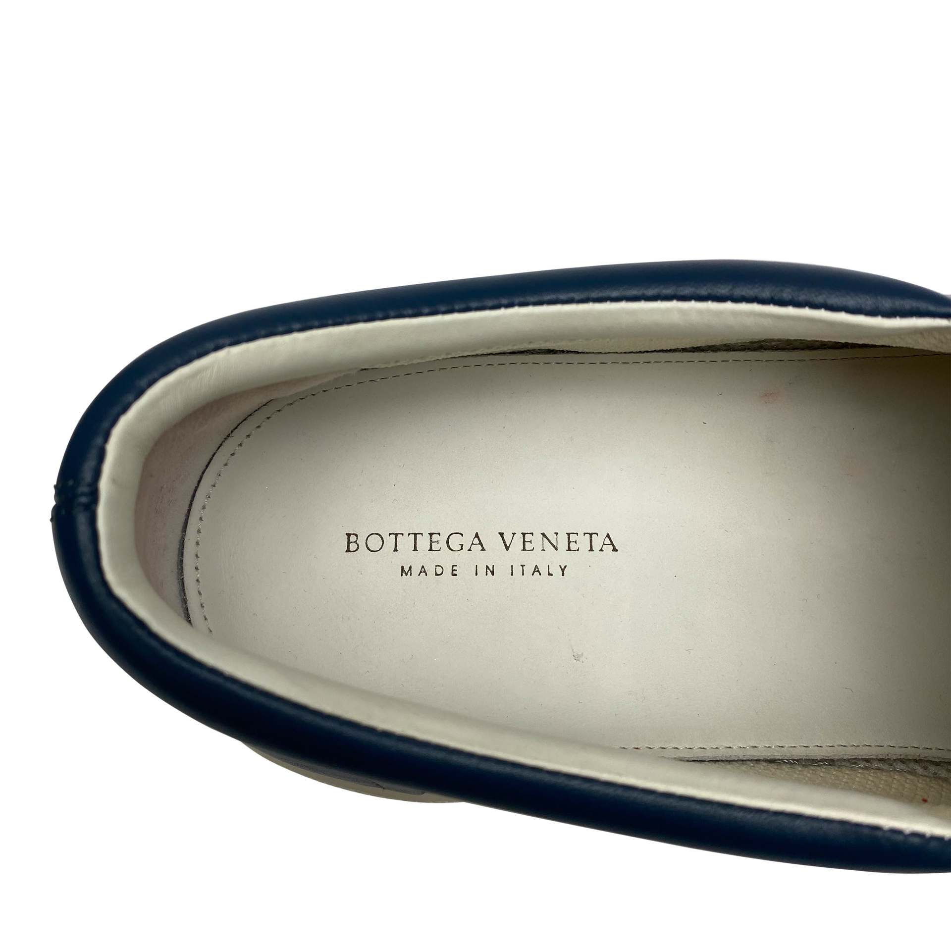 Tênis Bottega Veneta Intrecciato Azul Marinho