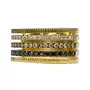 Anel Vivara Ouro Amarelo e Diamantes