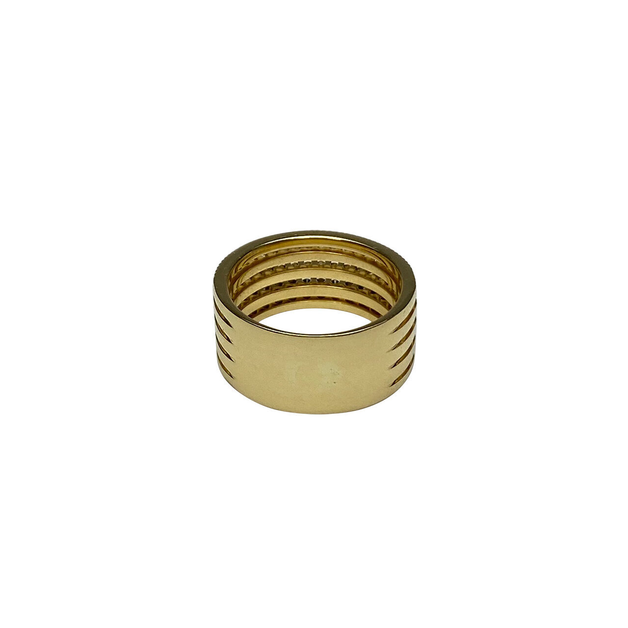 Anel Vivara Ouro Amarelo e Diamantes