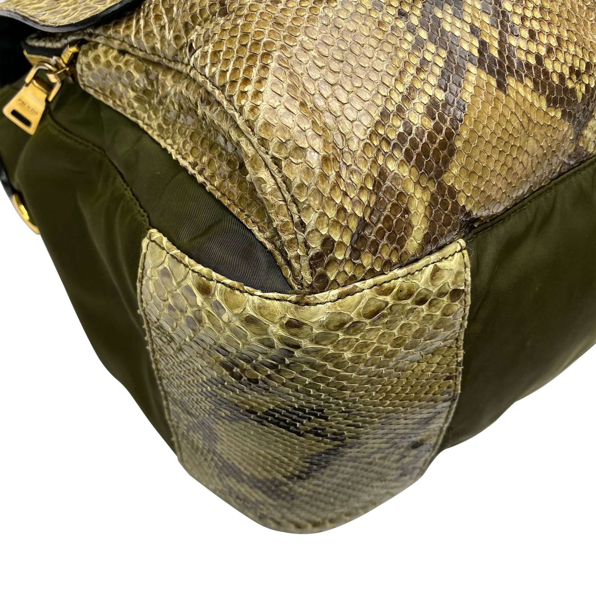 Bolsa Prada Vintage Python Jeweled