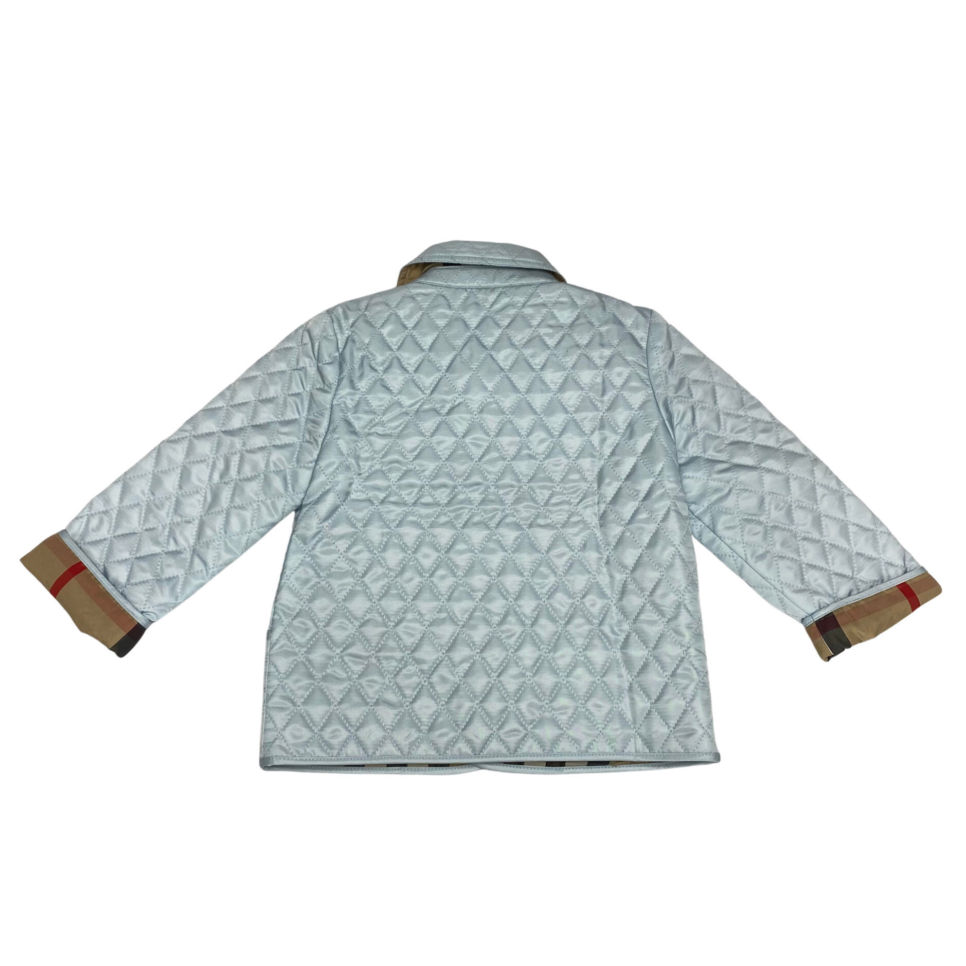 Casaco Burberry Infantil Matelassê Azul