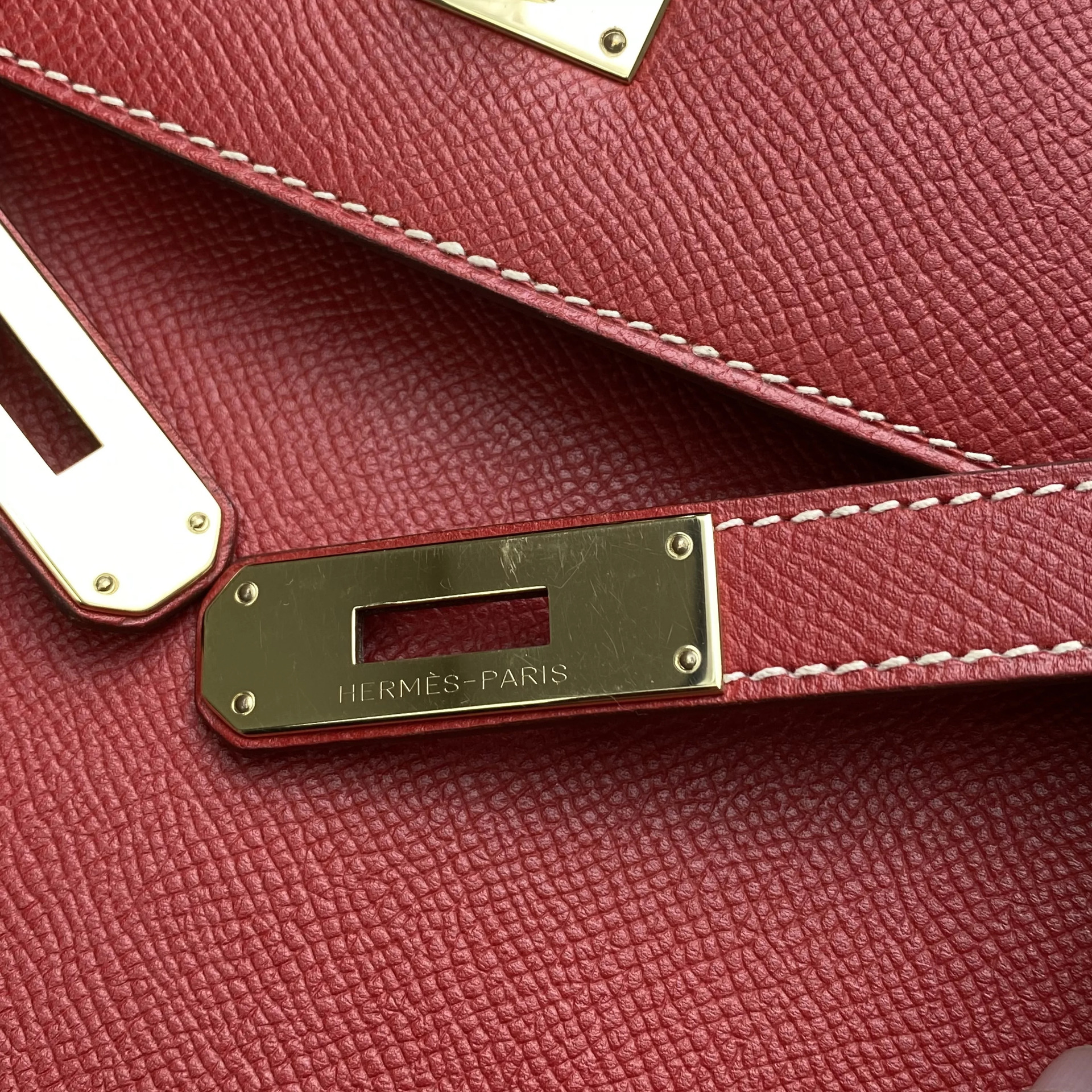 Bolsa Hermès Kelly 35 Couro Vermelho