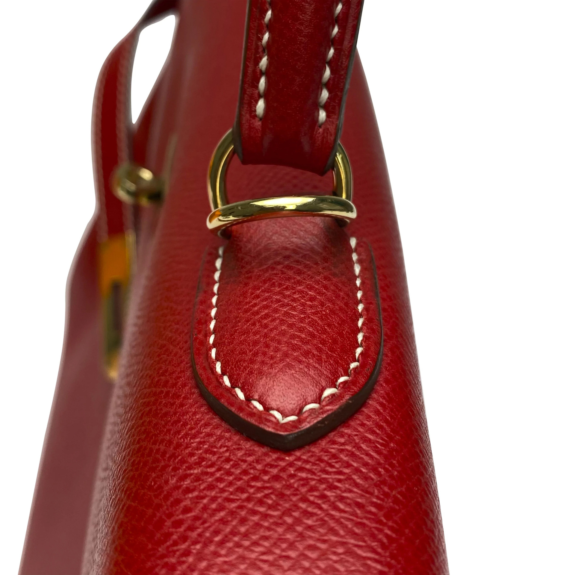 Bolsa Hermès Kelly 35 Couro Vermelho