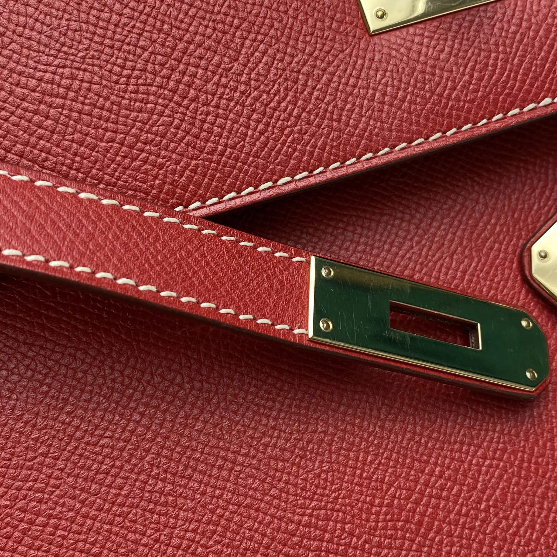 Bolsa Hermès Kelly 35 Couro Vermelho
