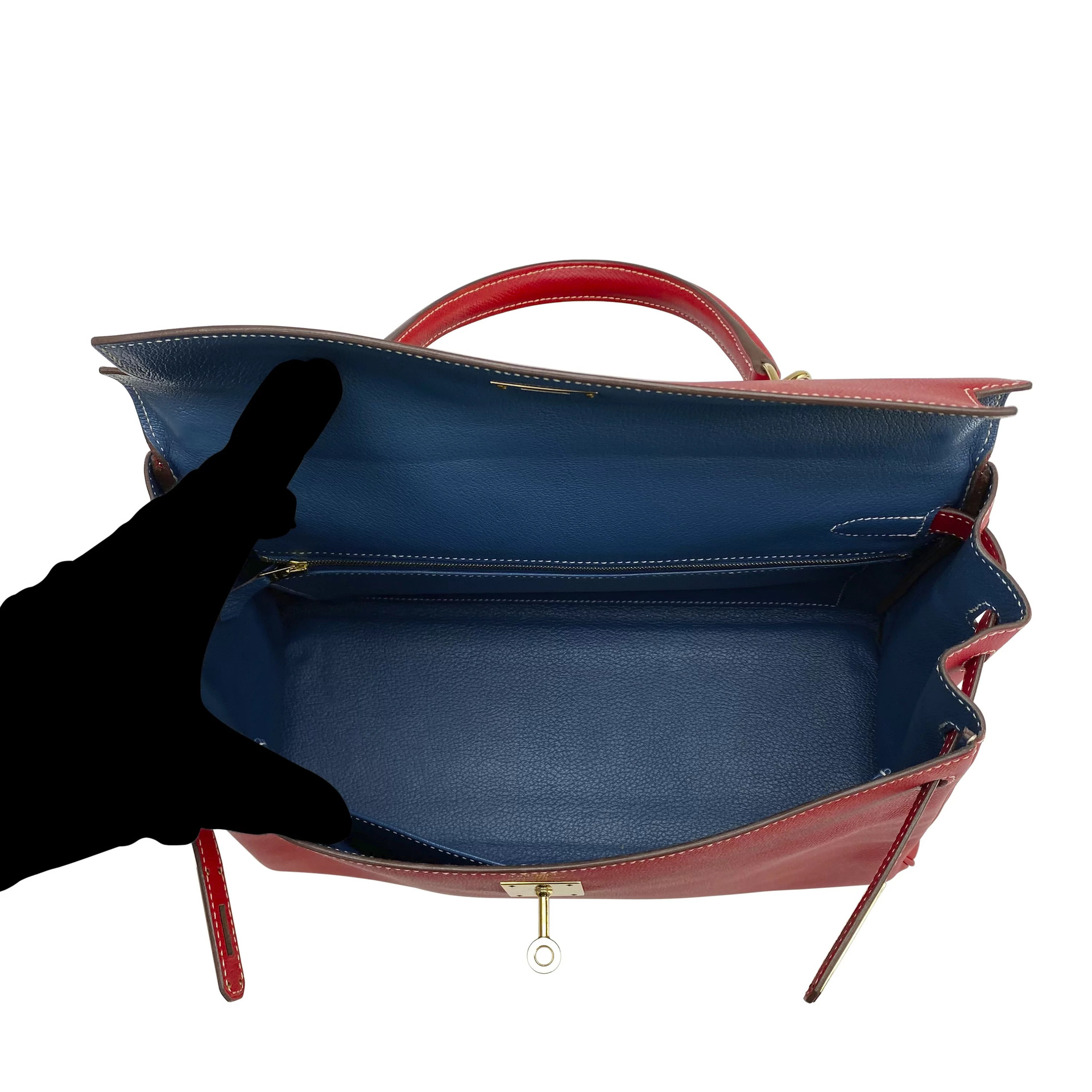 Bolsa Hermès Kelly 35 Couro Vermelho