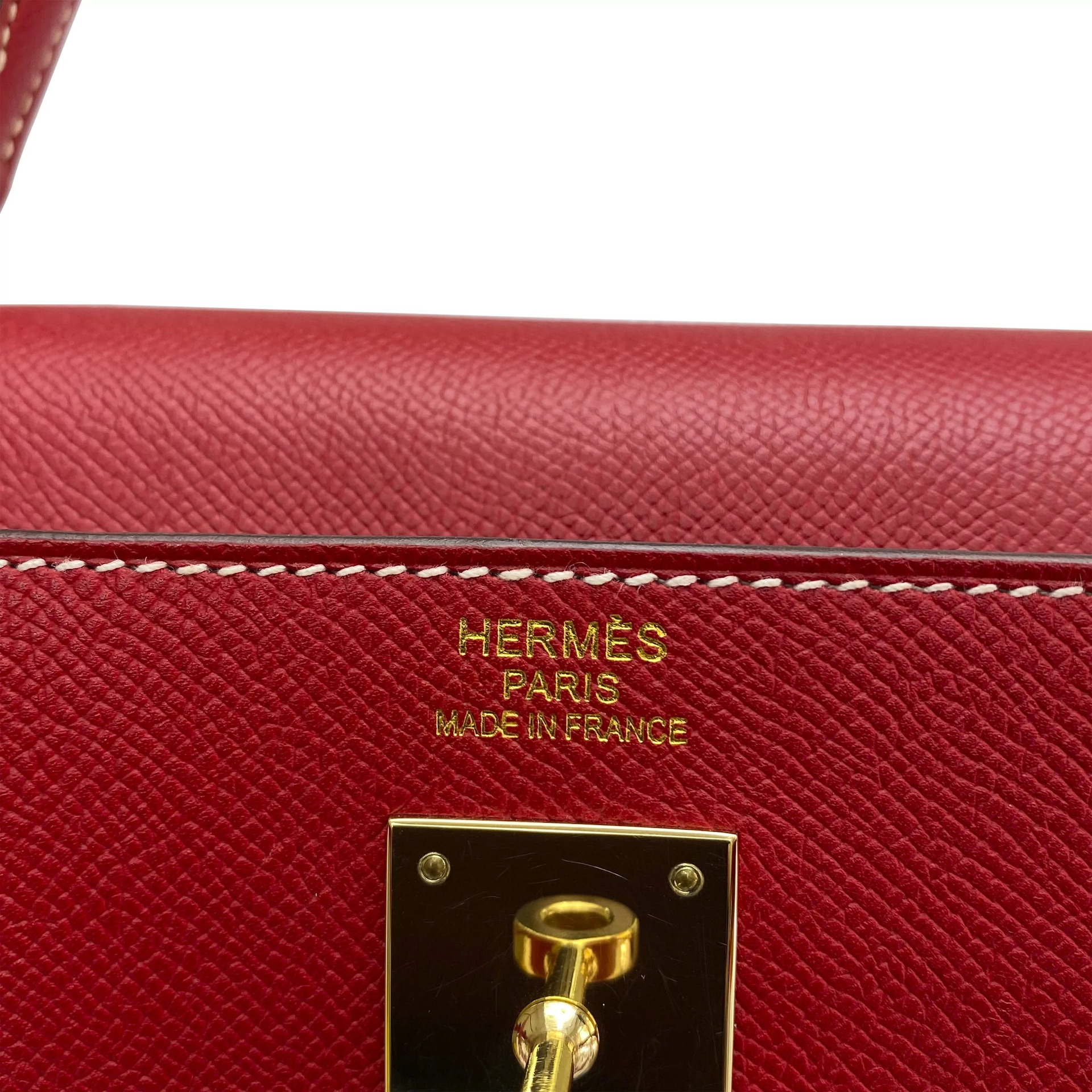 Bolsa Hermès Kelly 35 Couro Vermelho