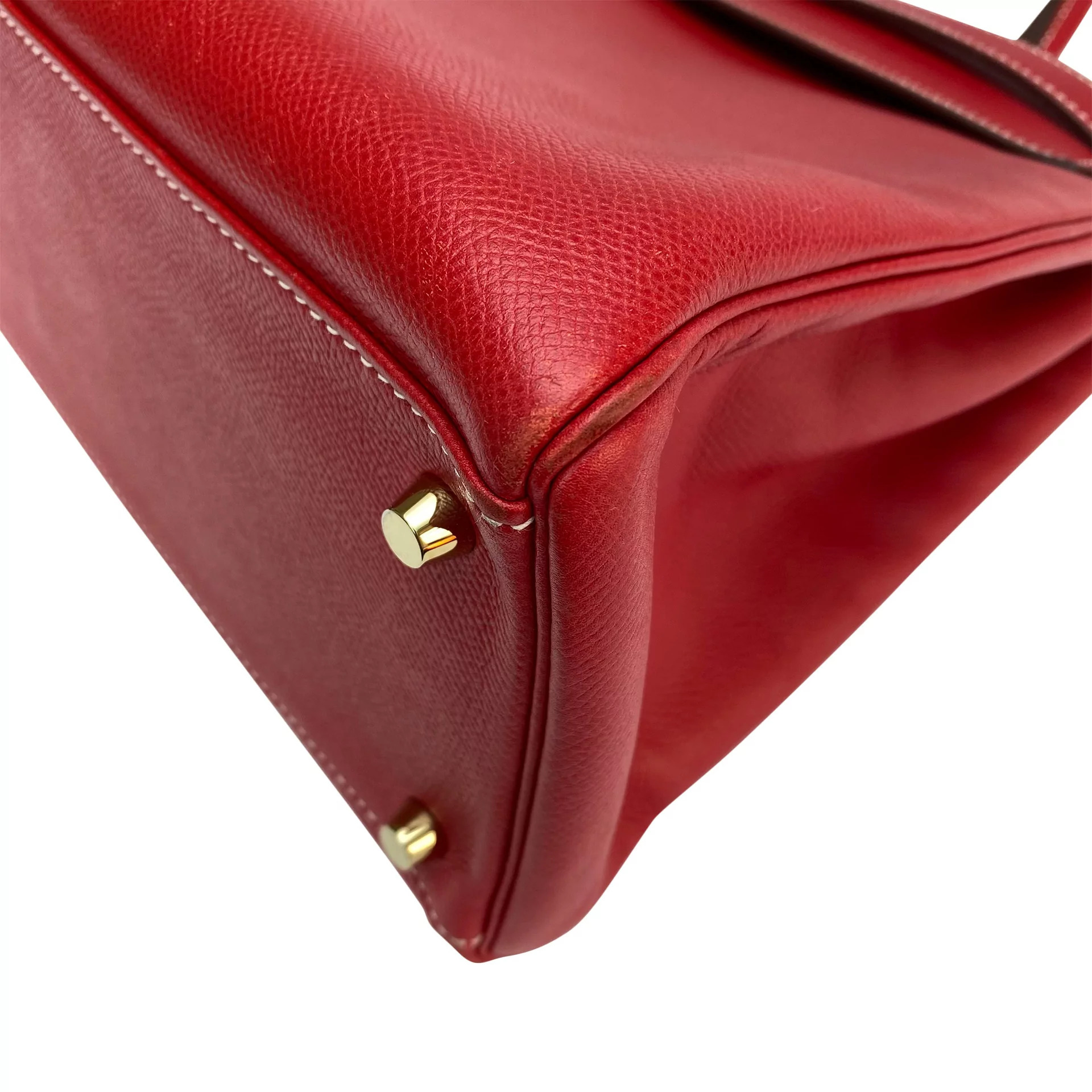 Bolsa Hermès Kelly 35 Couro Vermelho