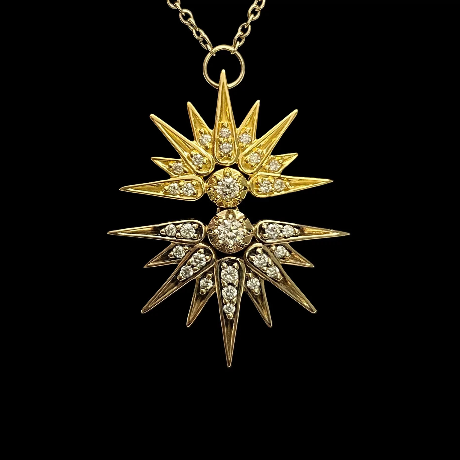 Pendente H.Stern Ouro com Brilhantes - Coleção Genesis