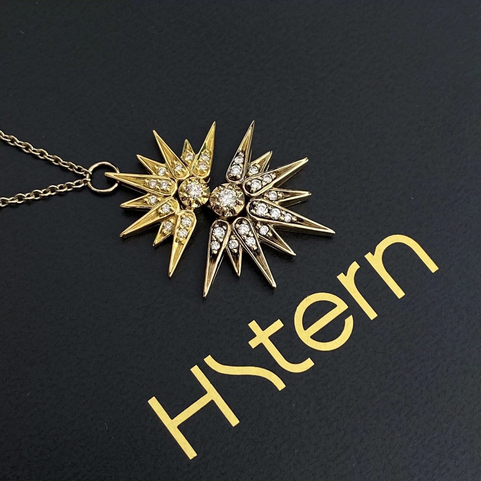 Pendente H.Stern Ouro com Brilhantes - Coleção Genesis