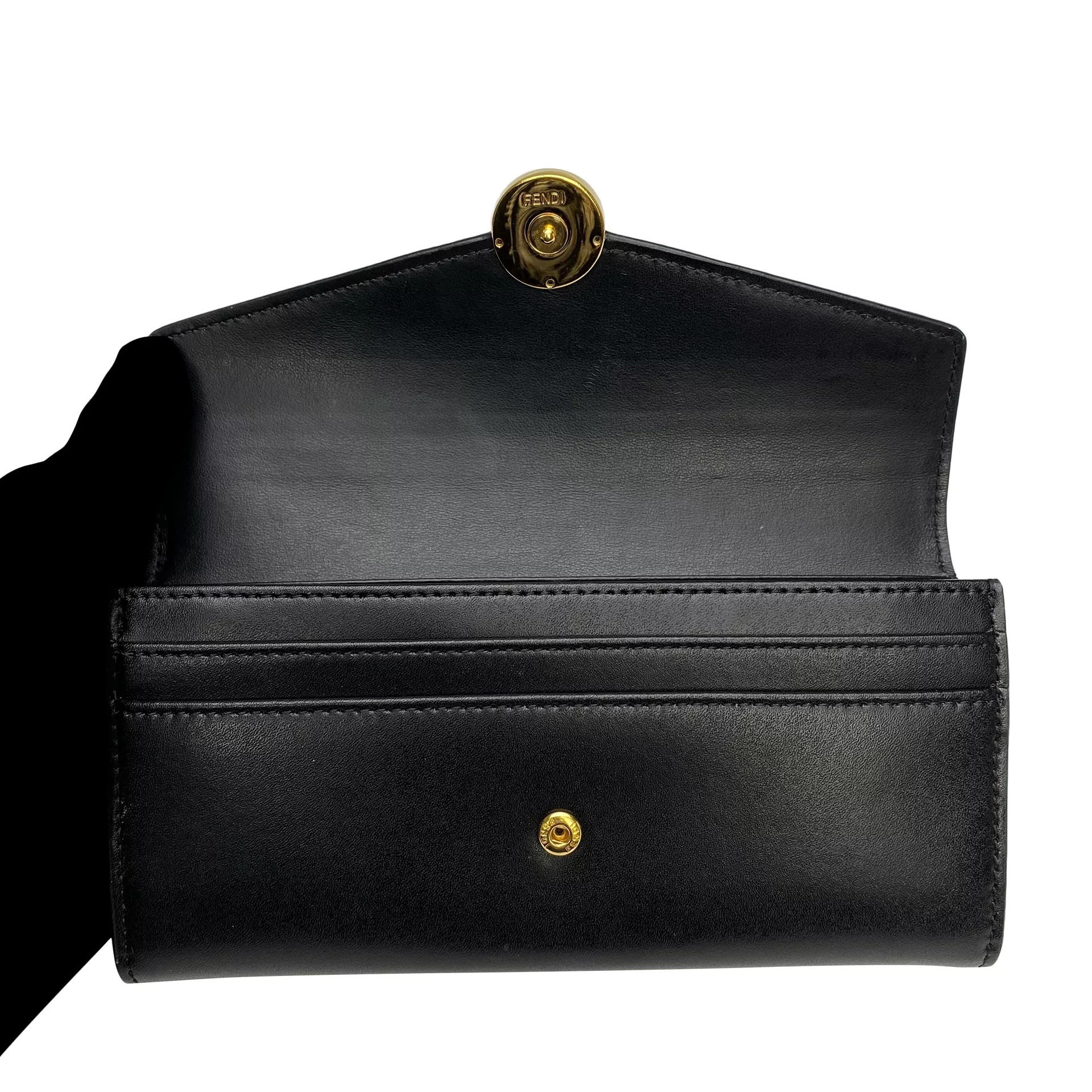 Carteira Fendi Couro Preto
