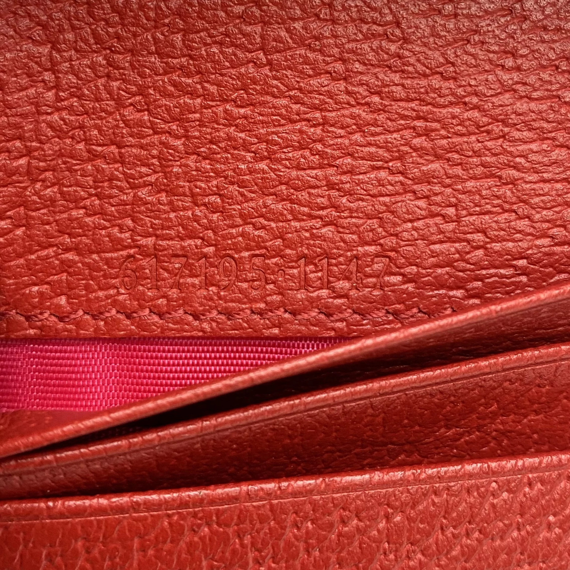 Carteira Gucci Couro Vermelha
