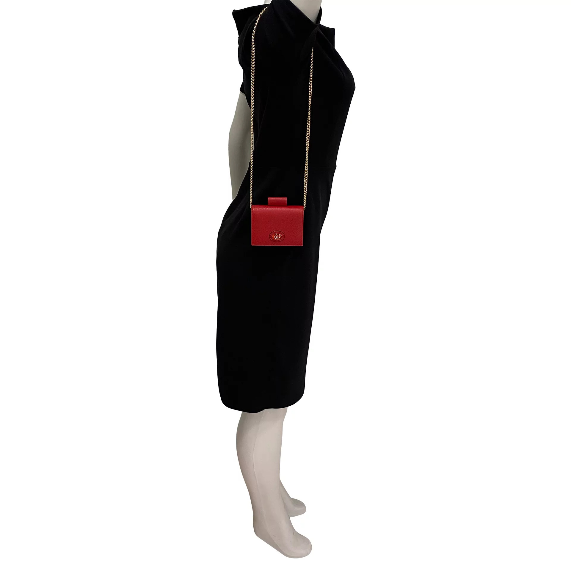 Carteira Gucci Couro Vermelha