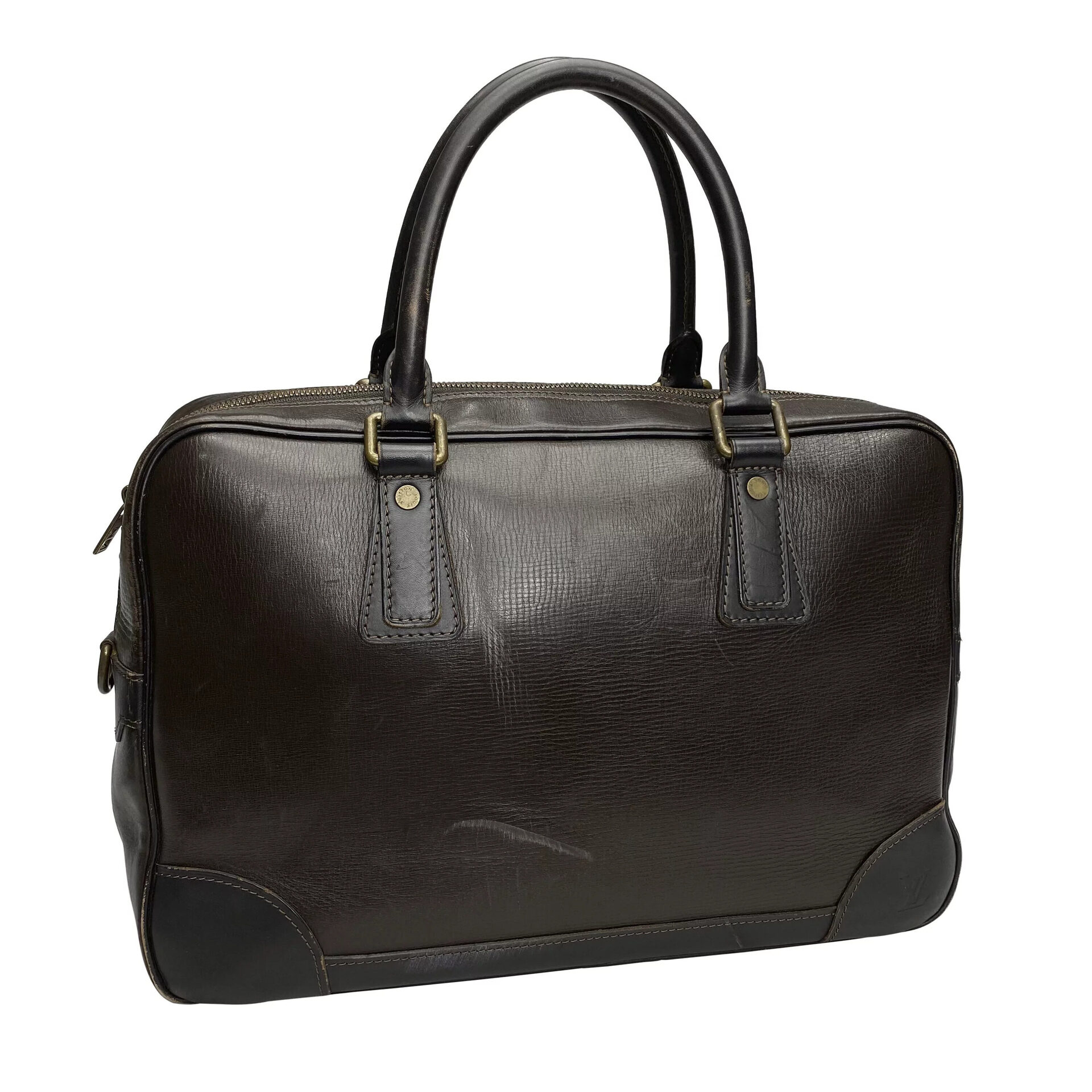 Pasta Louis Vuitton Utah Acoma Couro Marrom