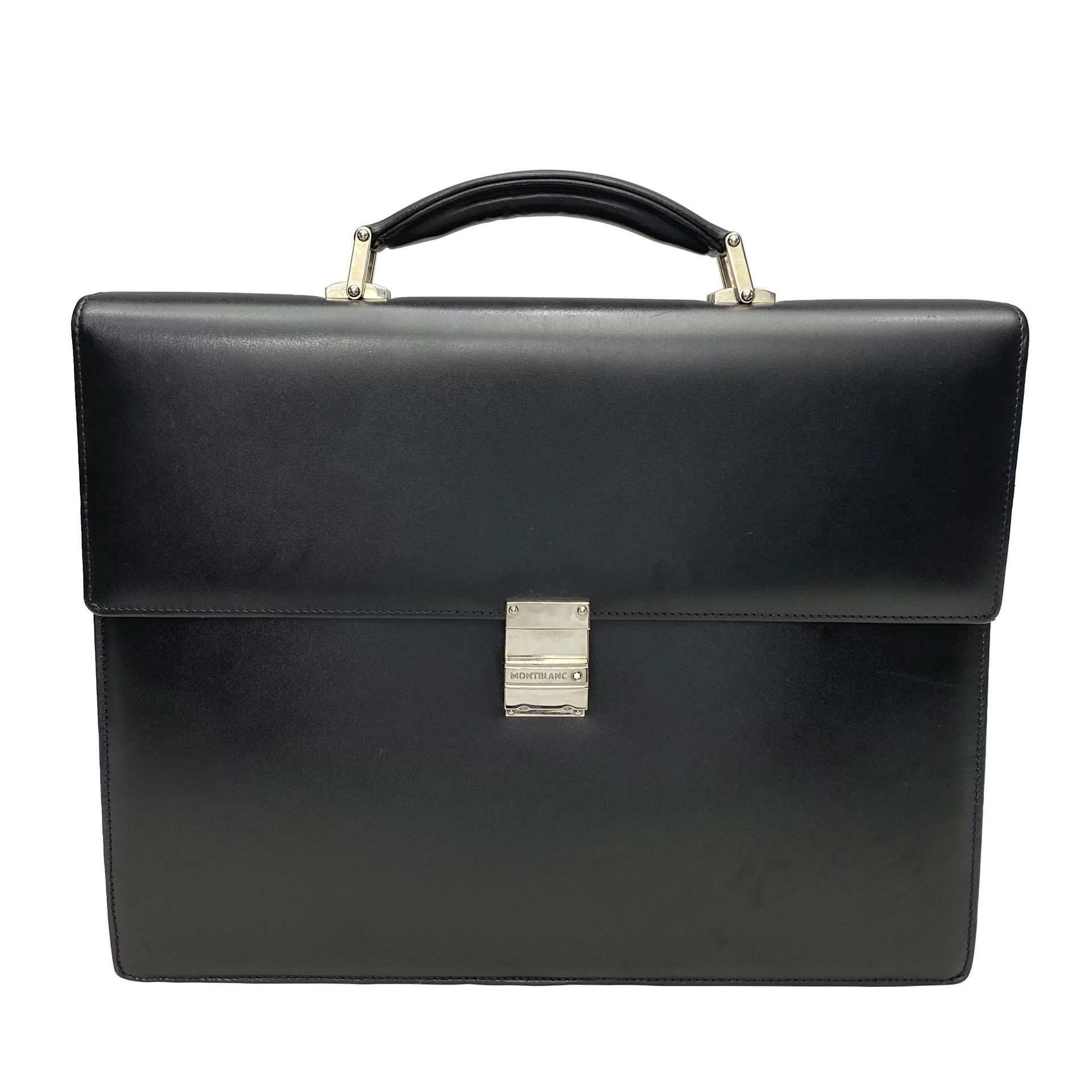 Pasta Executiva Montblanc Meisterstück Masculina Couro Preto