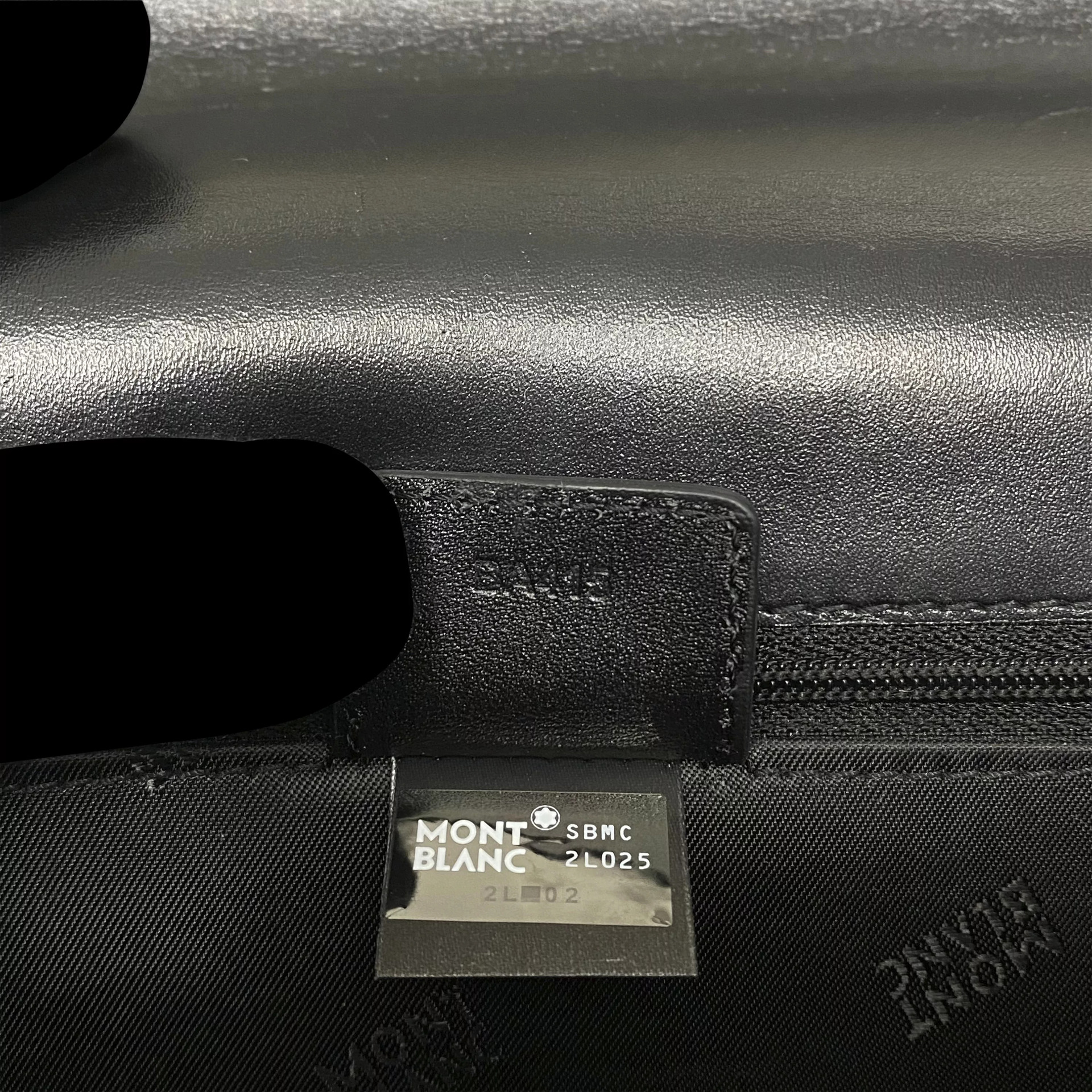 Pasta Executiva Montblanc Meisterstück Masculina Couro Preto