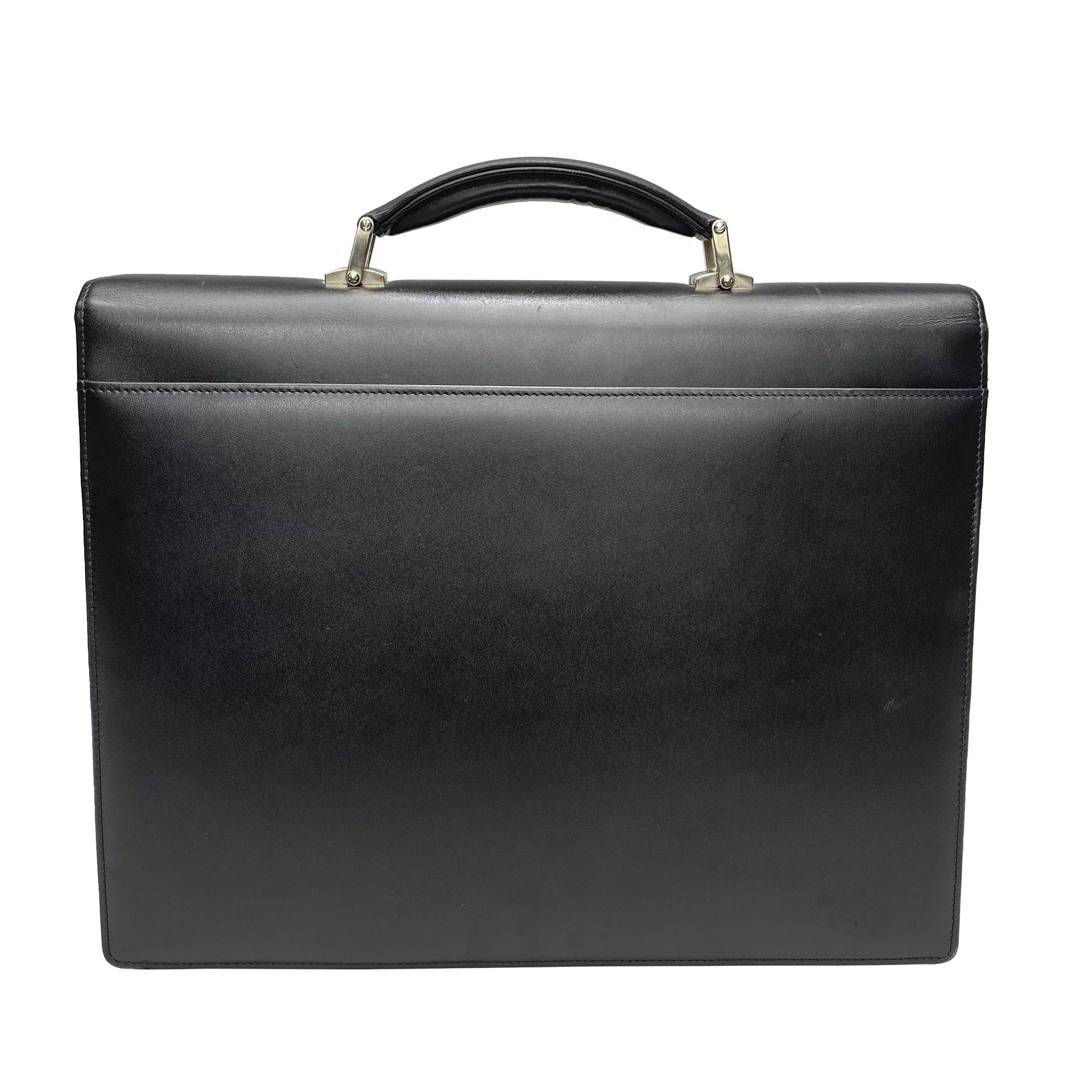 Pasta Executiva Montblanc Meisterstück Masculina Couro Preto