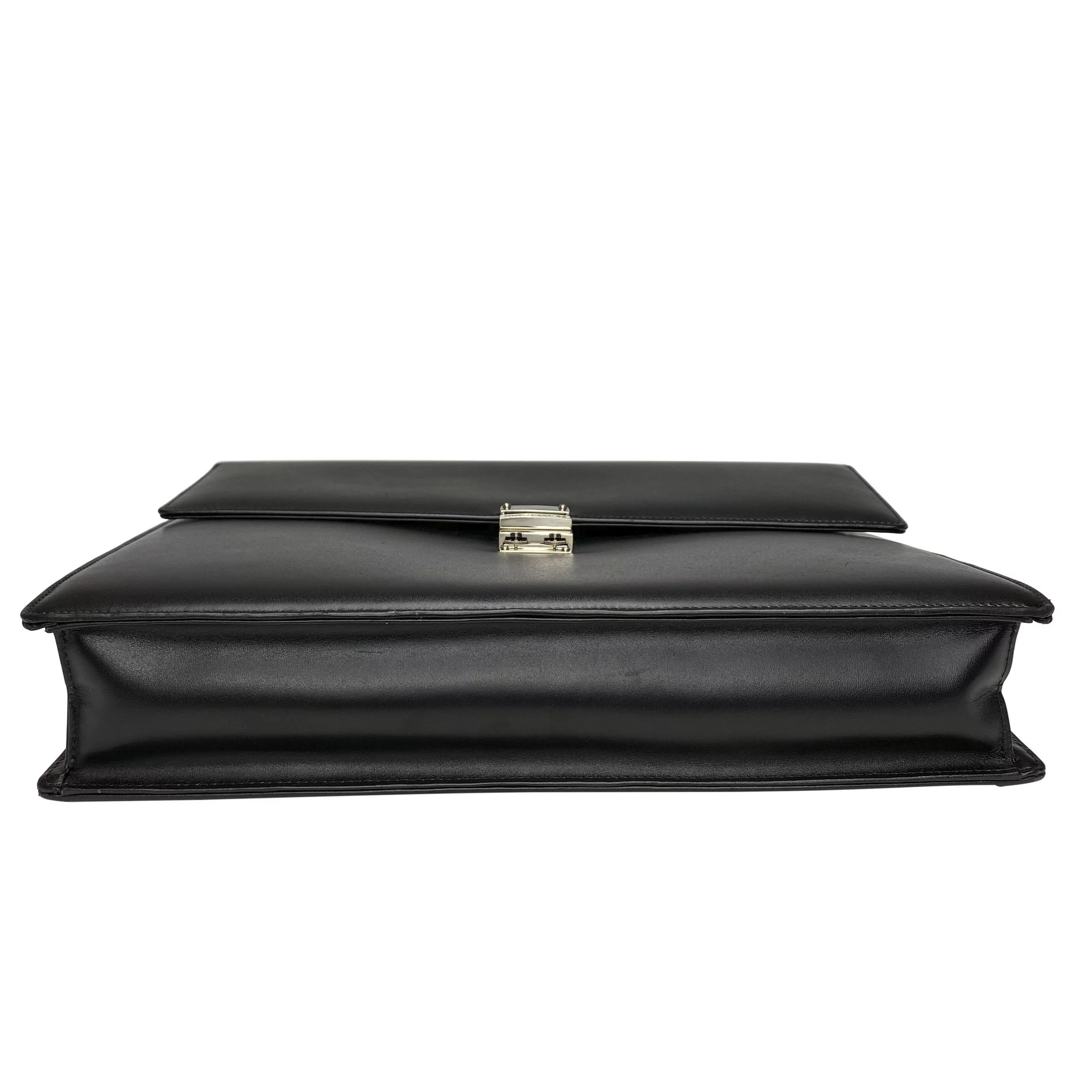Pasta Executiva Montblanc Meisterstück Masculina Couro Preto
