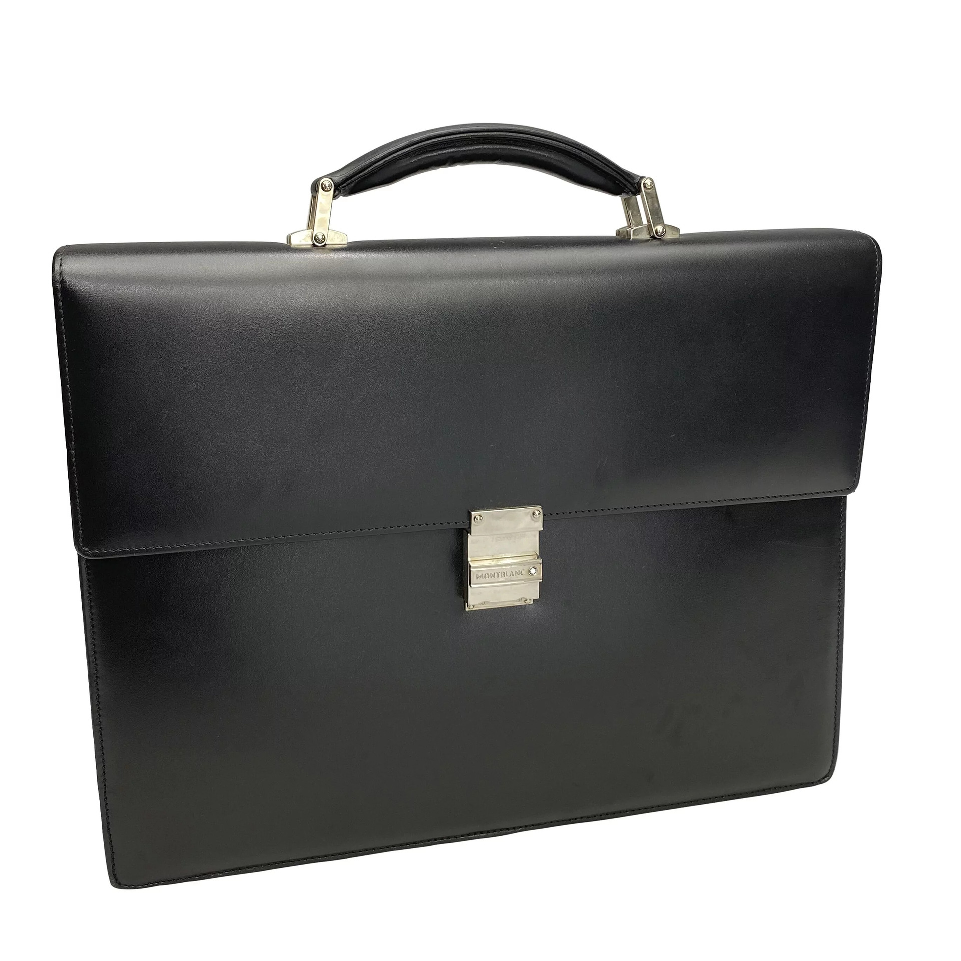 Pasta Executiva Montblanc Meisterstück Masculina Couro Preto