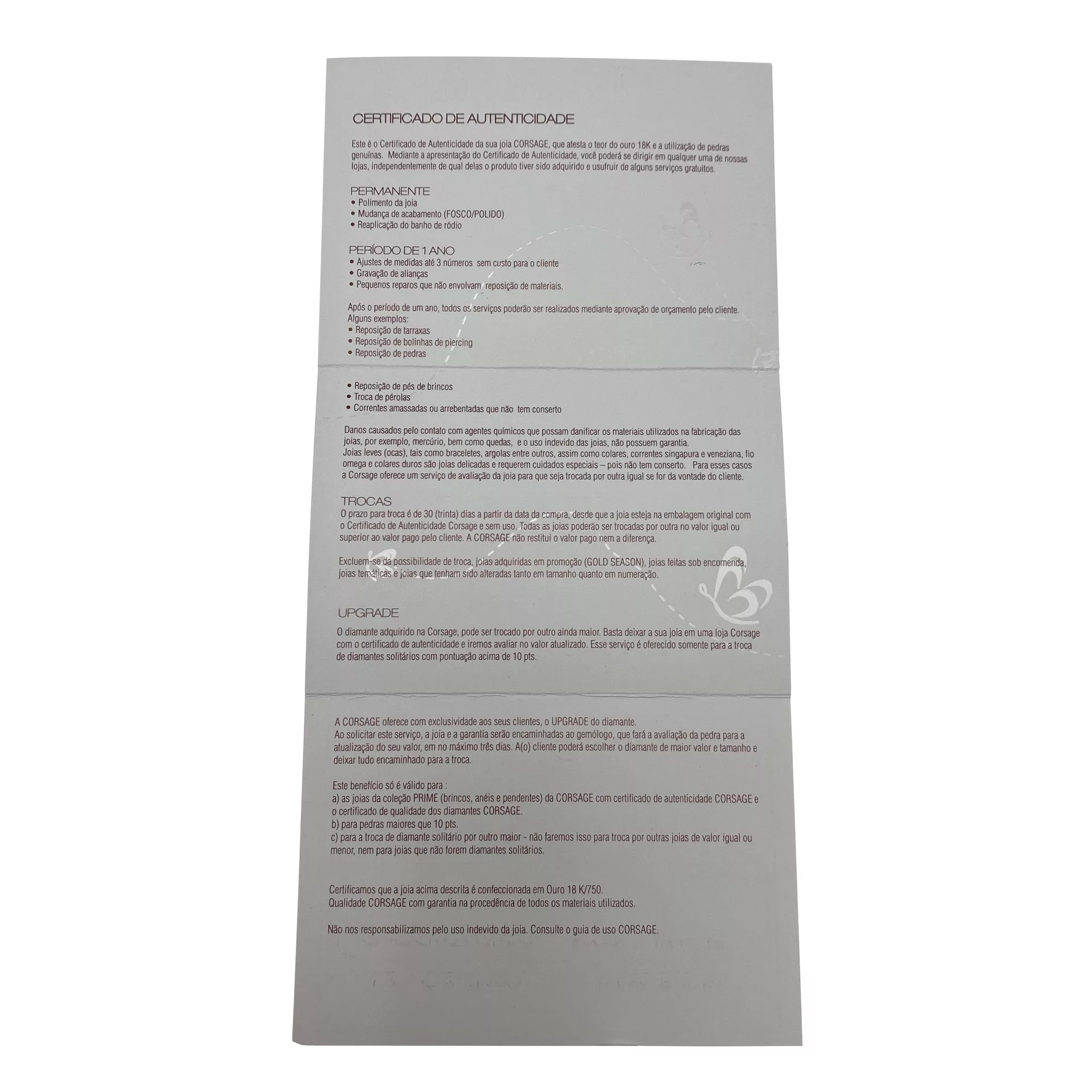 Bracelete Corsage Ouro Amarelo