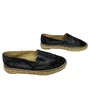 Espadrille Chanel CC Couro Preto