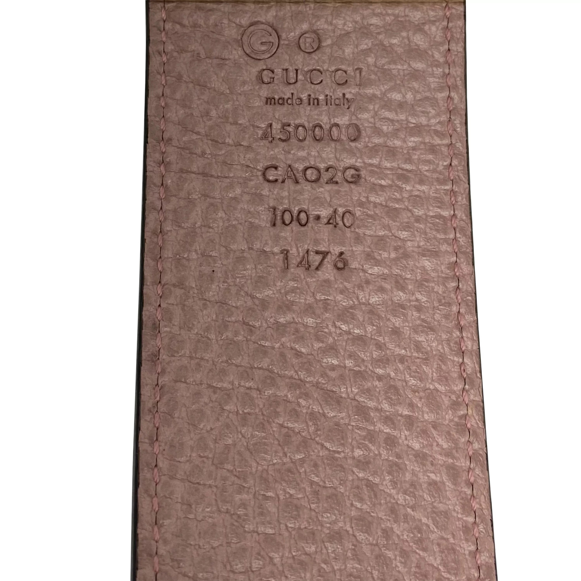 Cinto Gucci Reversível Rosa e Preto